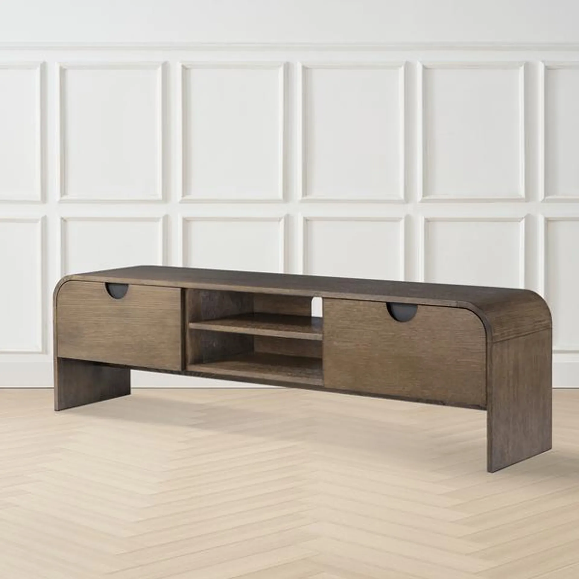 Baja Media Console - Warm Oak