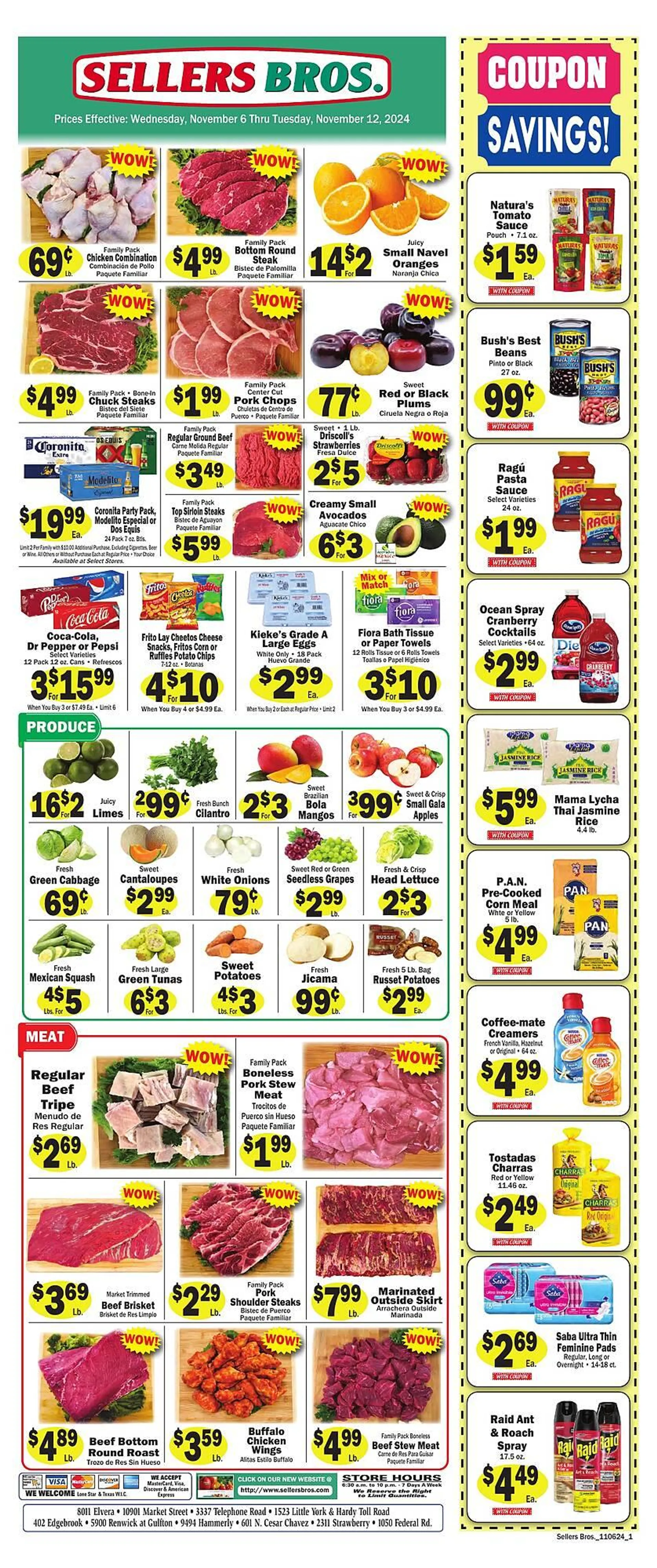 Sellers Bros Weekly Ad - 1