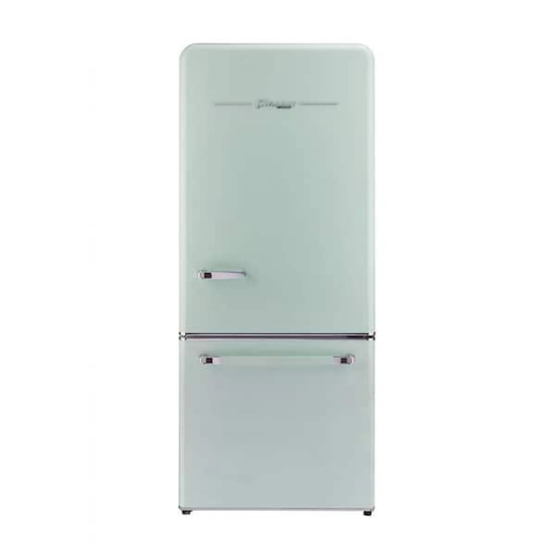 Classic Retro 30 in 17.7 cu. ft. Frost Free Retro Bottom Freezer Refrigerator in Summer Mint Green, ENERGY STAR