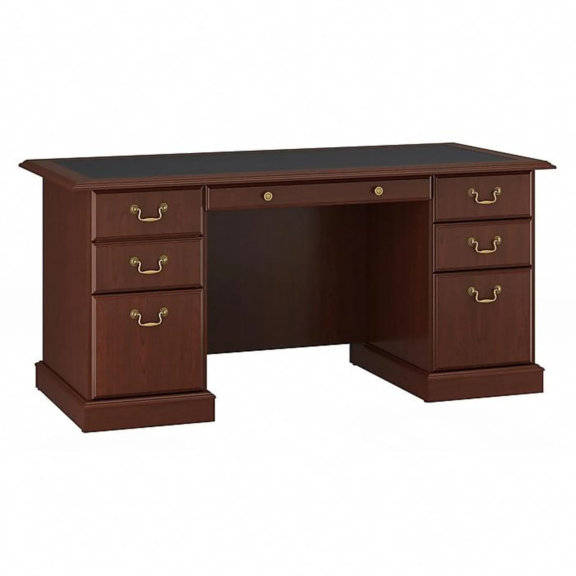 Bush Furniture Saratoga 66"W Executive Desk with Drawers,