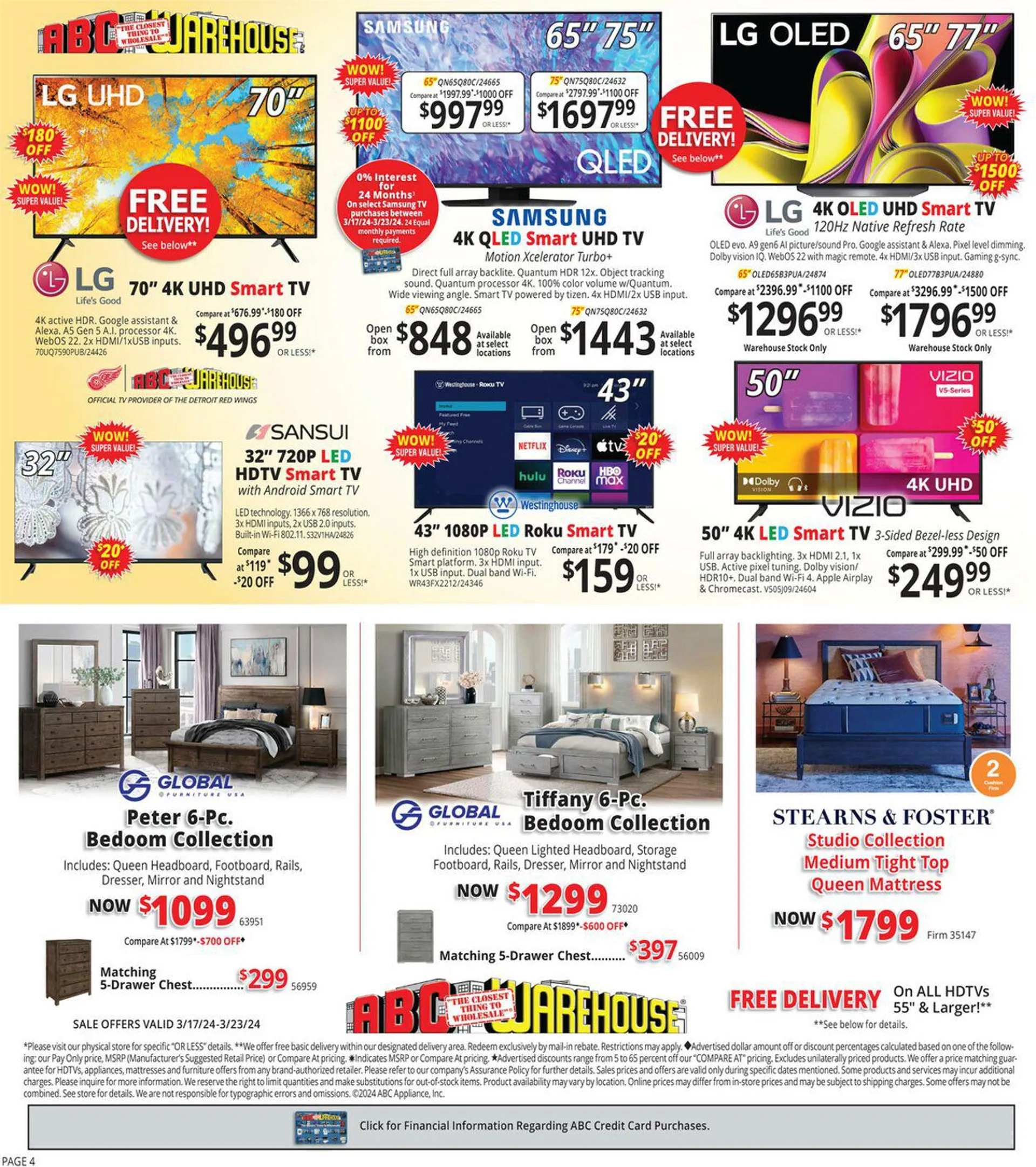 Weekly ad ABC Warehouse Current weekly ad from March 17 to March 23 2024 - Page 4