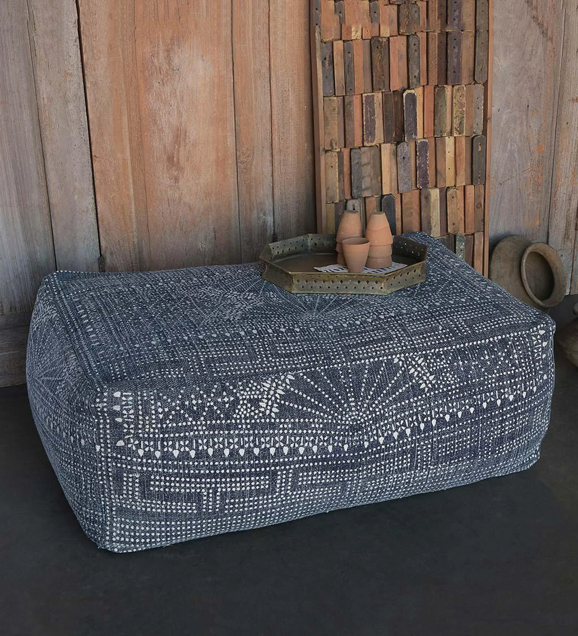 Batik Printed Ottoman