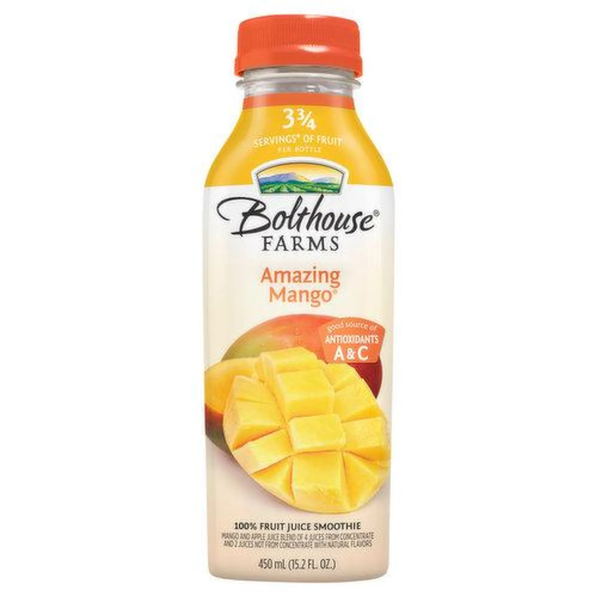 Bolthouse Farms 100% Fruit Juice Smoothie, Amazing Mango - 15.2 Fluid ounce