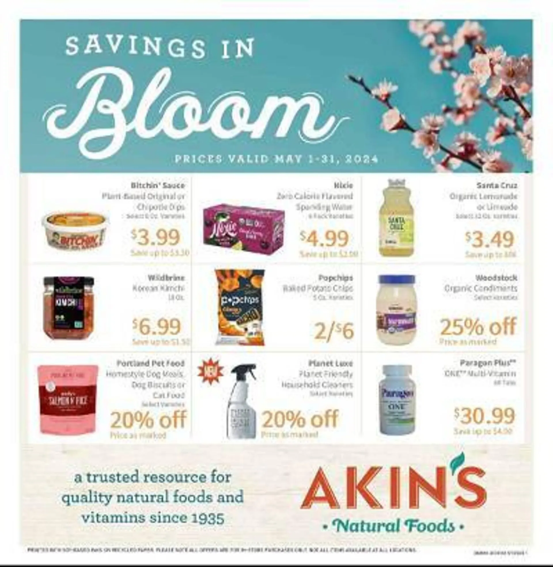 Akins Natural Foods Weekly Ad - 1