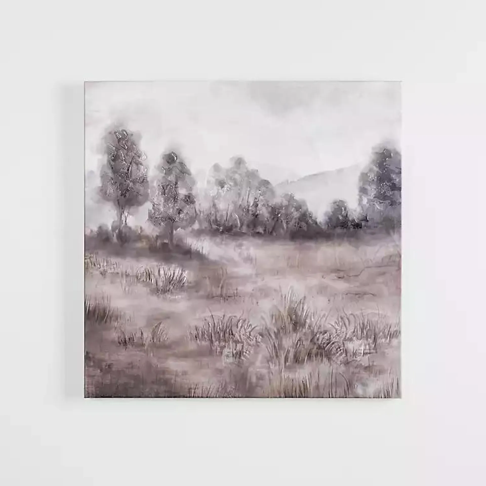 Gray Day Landscape Canvas Art Print