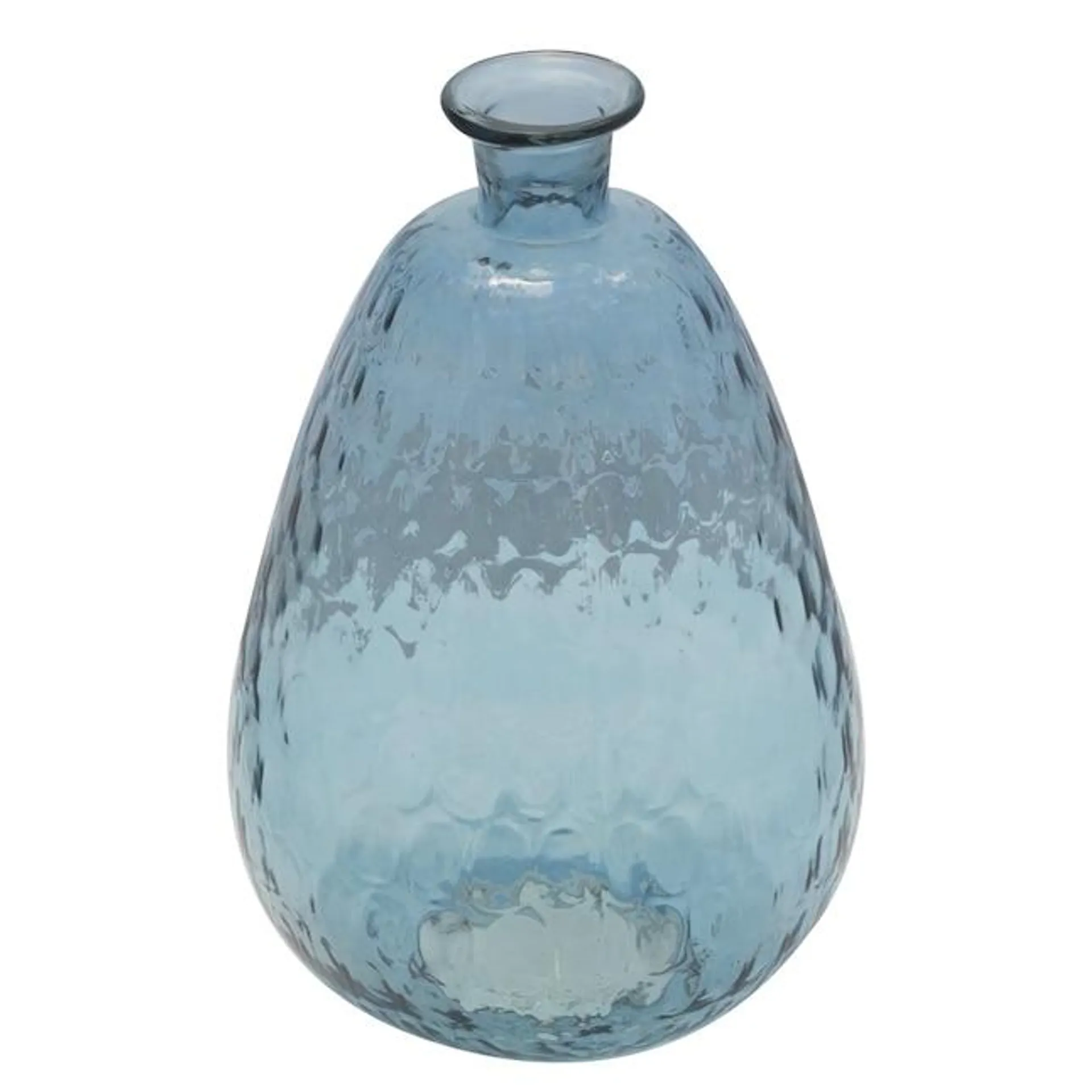 allen + roth Blue Glass Modern Vase