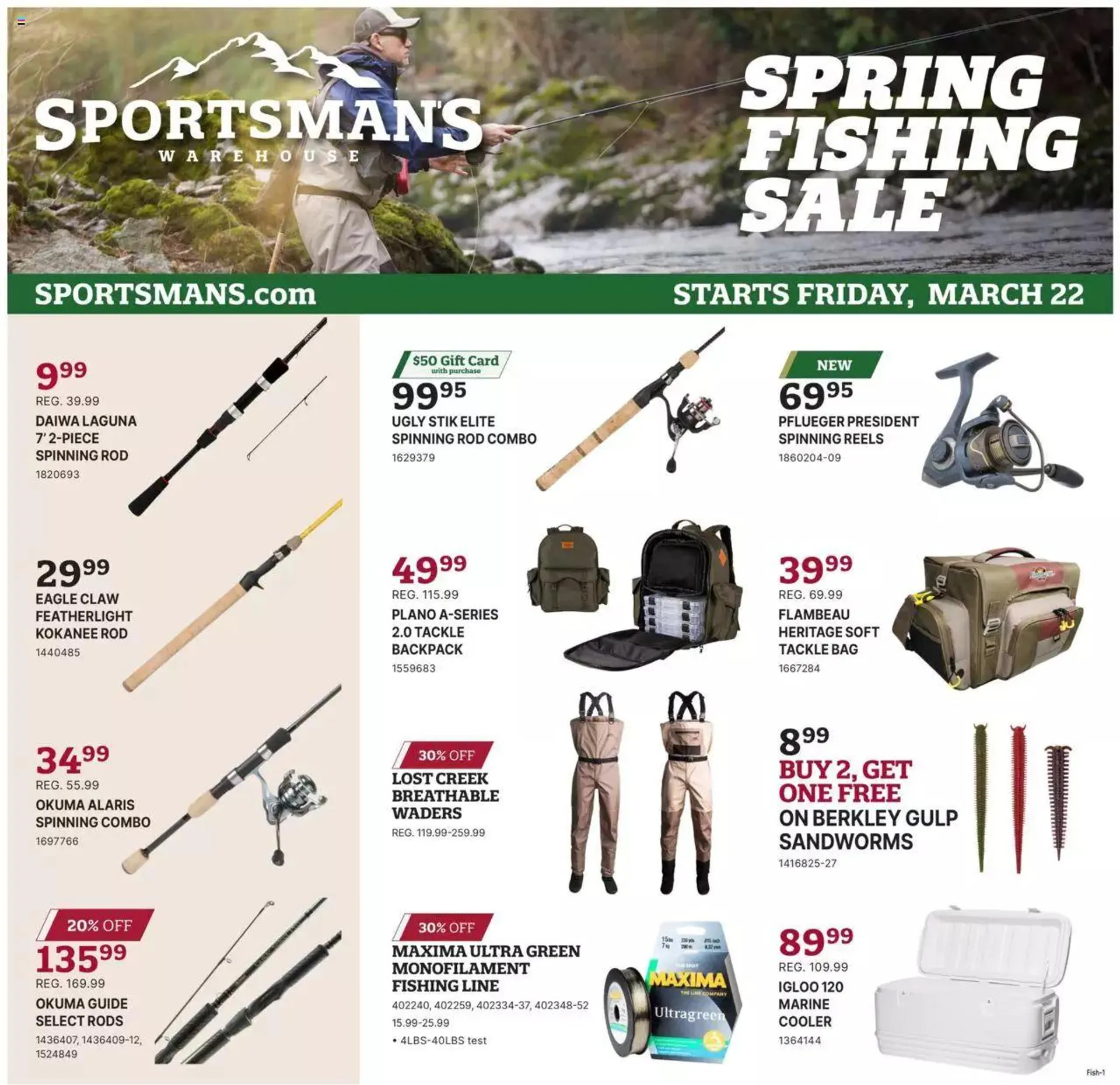 Weekly ad Sportsmans Warehouse - circular - ID from March 22 to April 7 2024 - Page 
