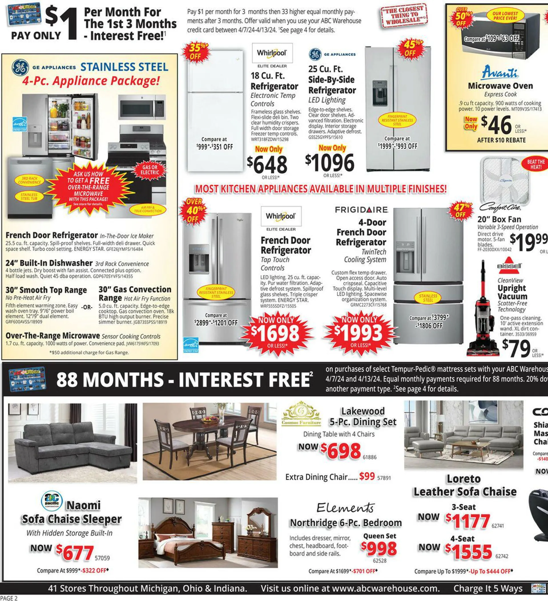 Weekly ad ABC Warehouse Current weekly ad from April 7 to April 13 2024 - Page 2