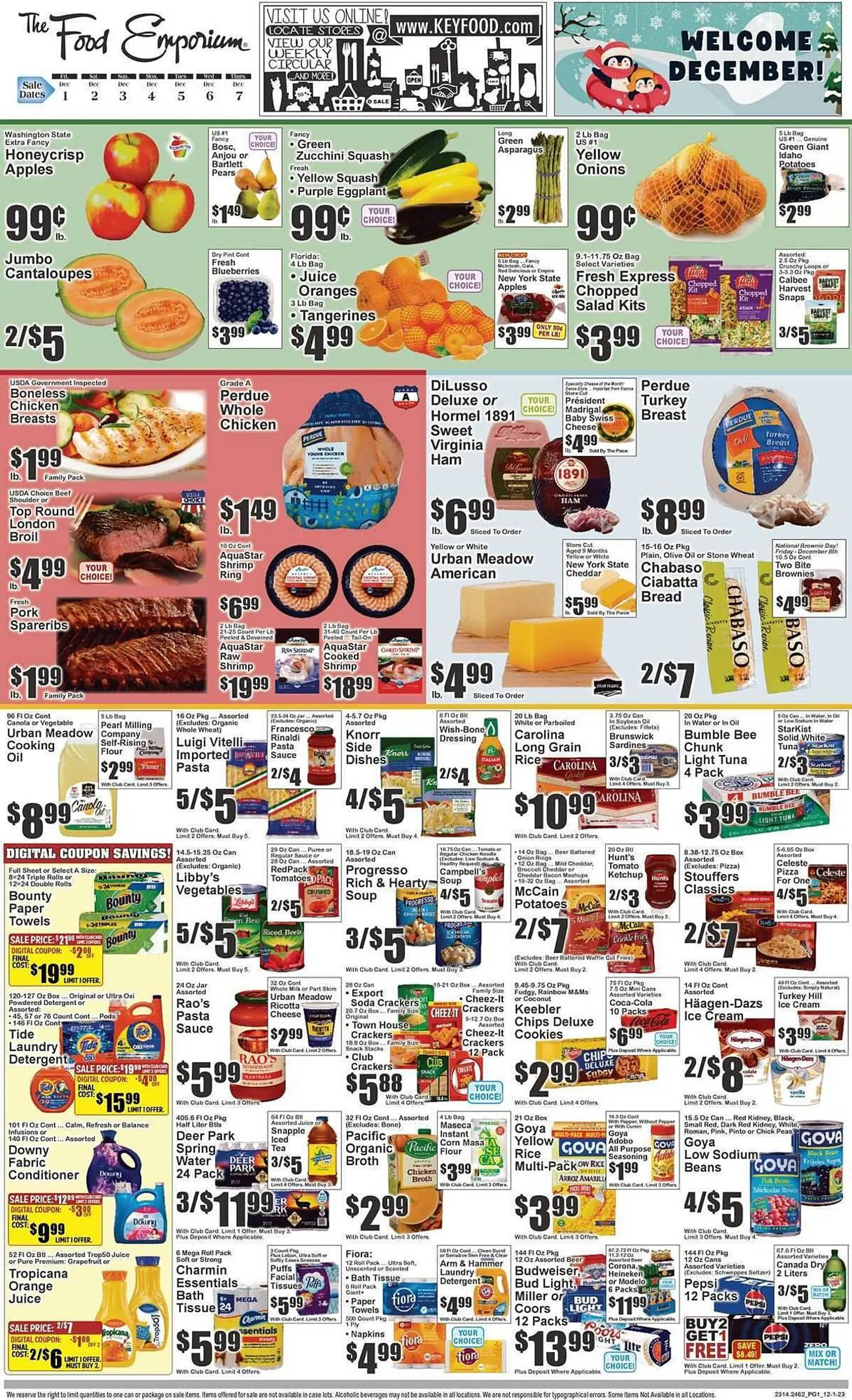 Weekly ad The Food Emporium Weekly Ad from December 1 to December 7 2023 - Page 1