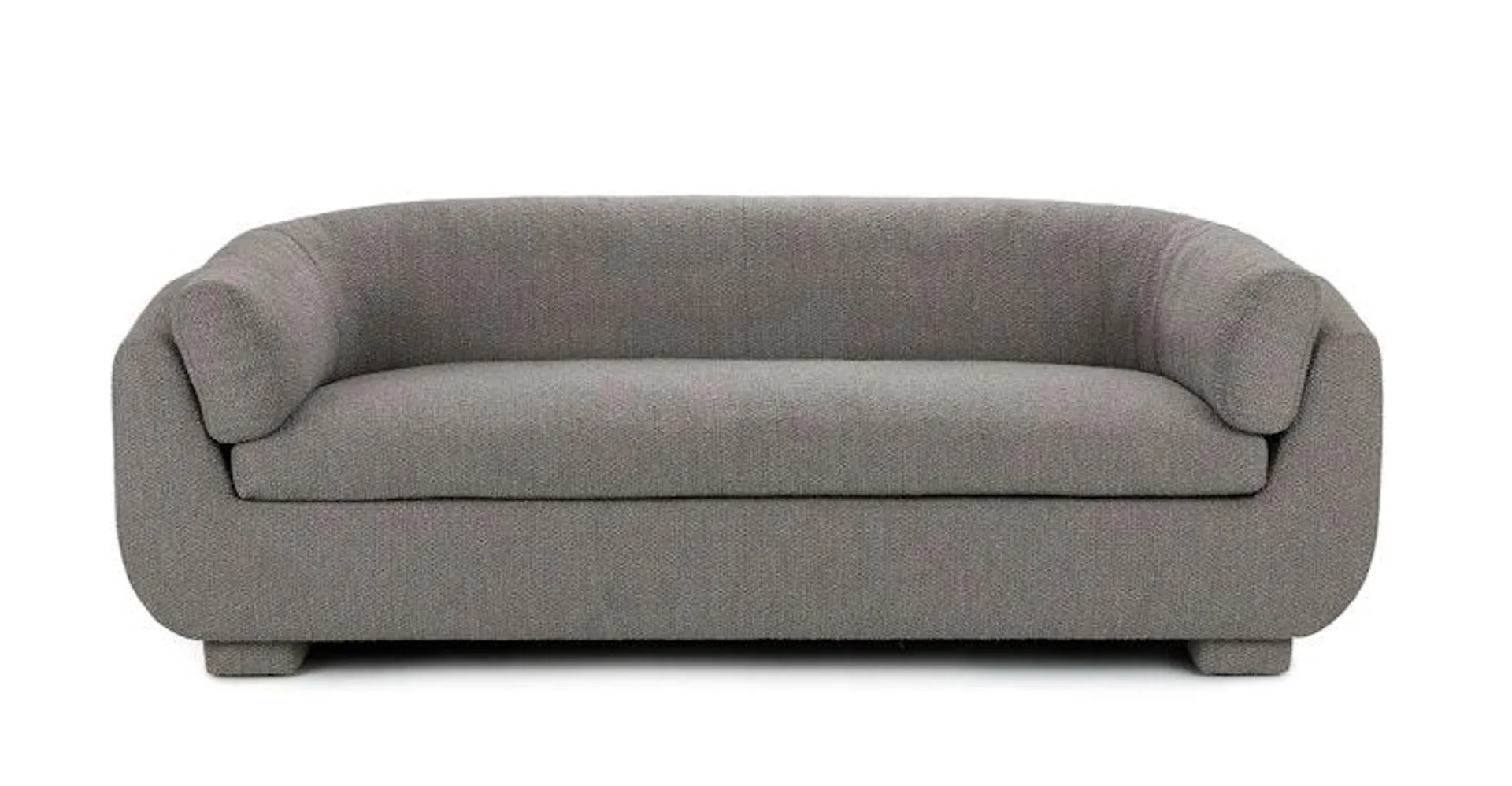 Moro Riverbank Gray Bouclé Sofa