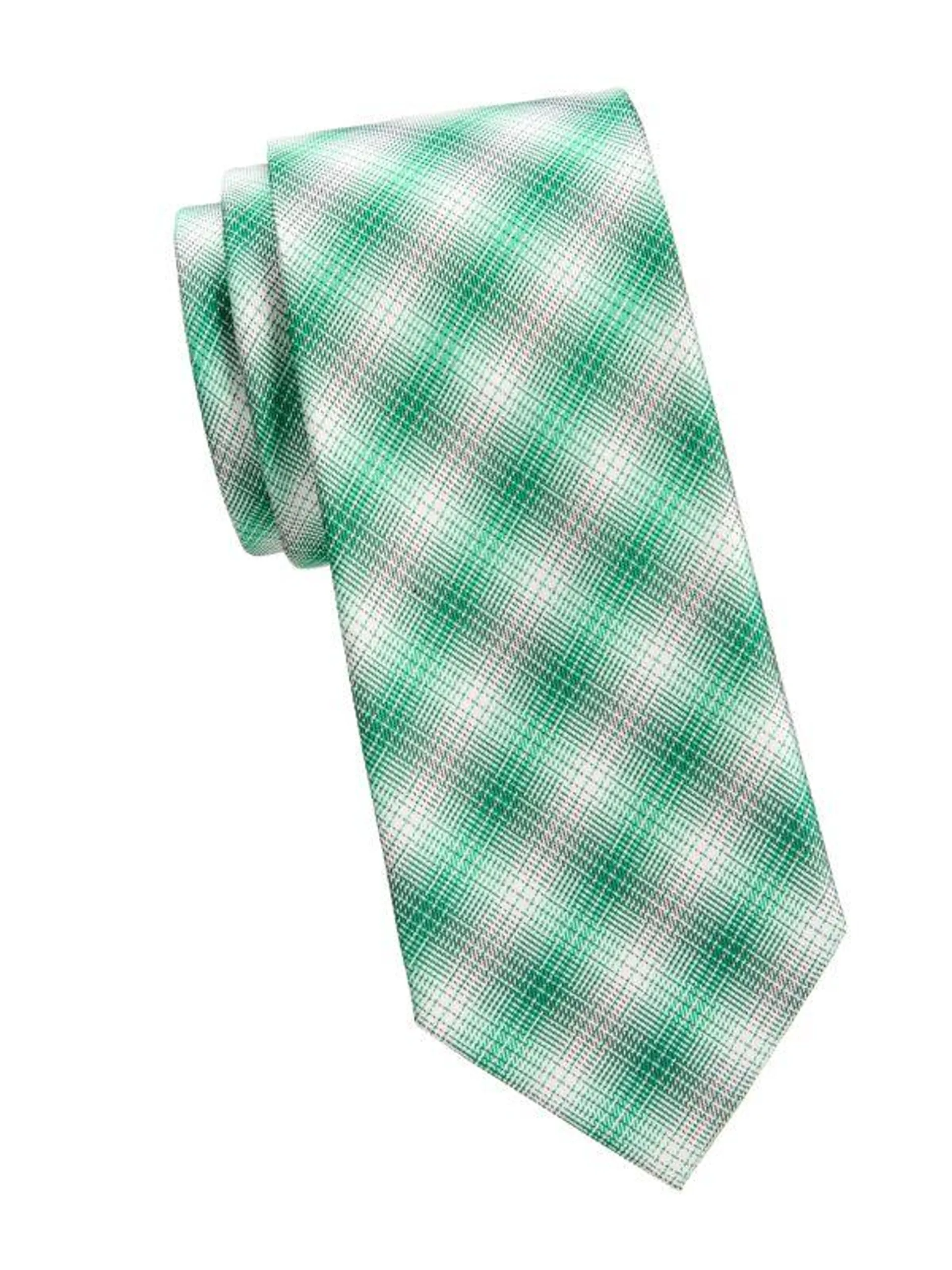 Plaid Silk Tie