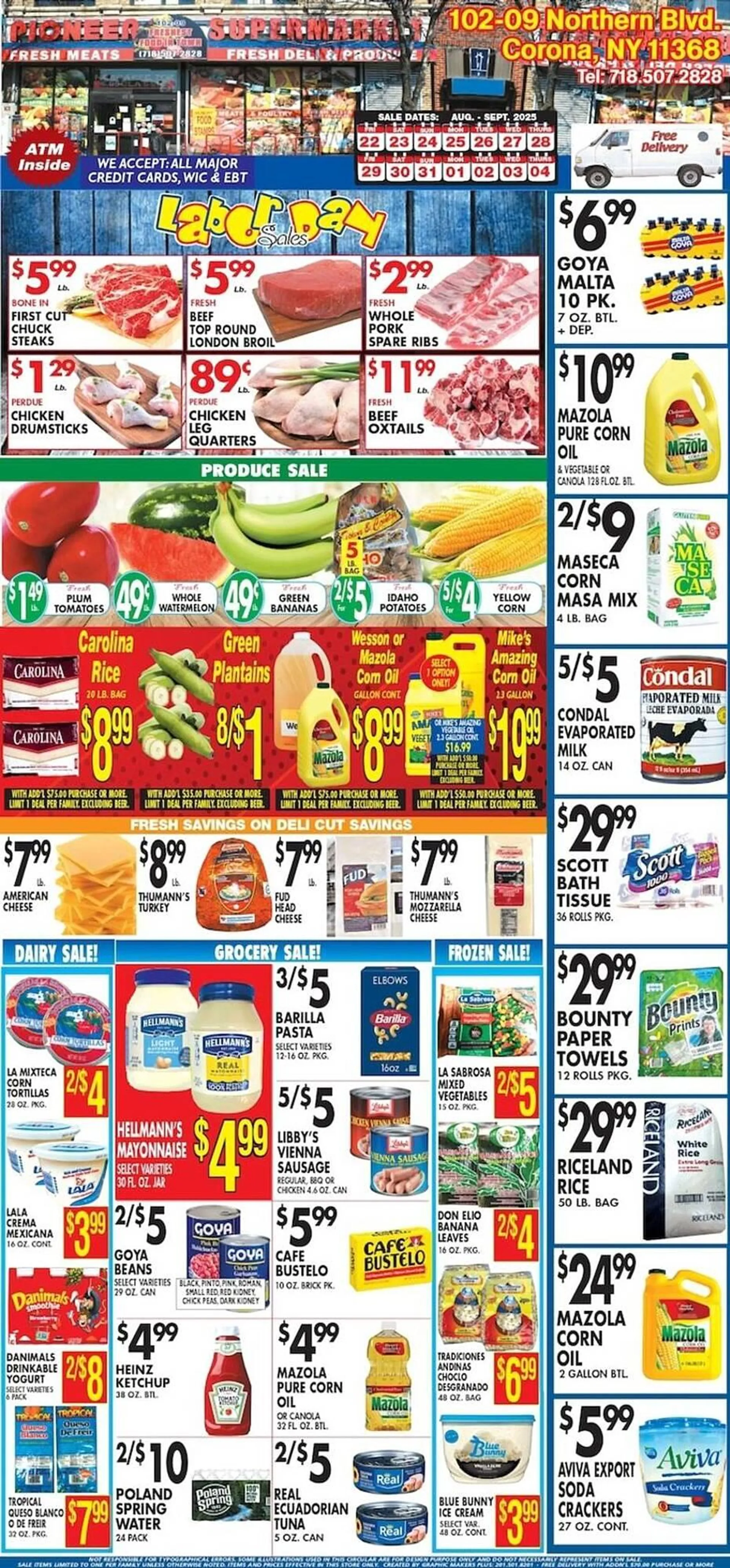 Weekly ad Pioneer Supermarkets Weekly Ad from August 22 to September 4 2025 - Page 1