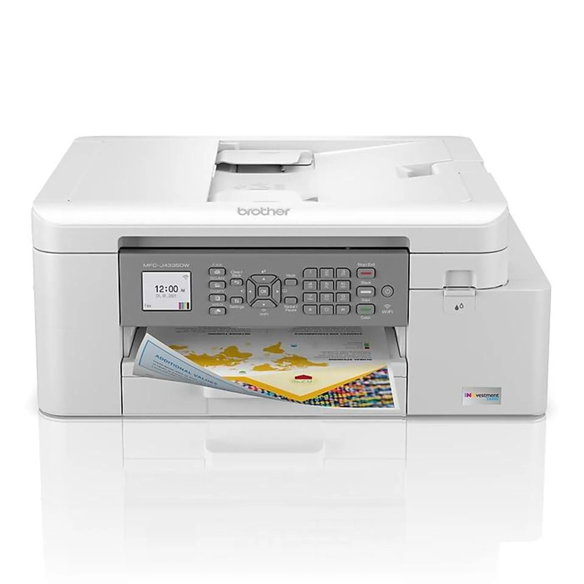 Brother INKvestment Tank MFC-J4335DW Wireless Color Inkjet Printer,