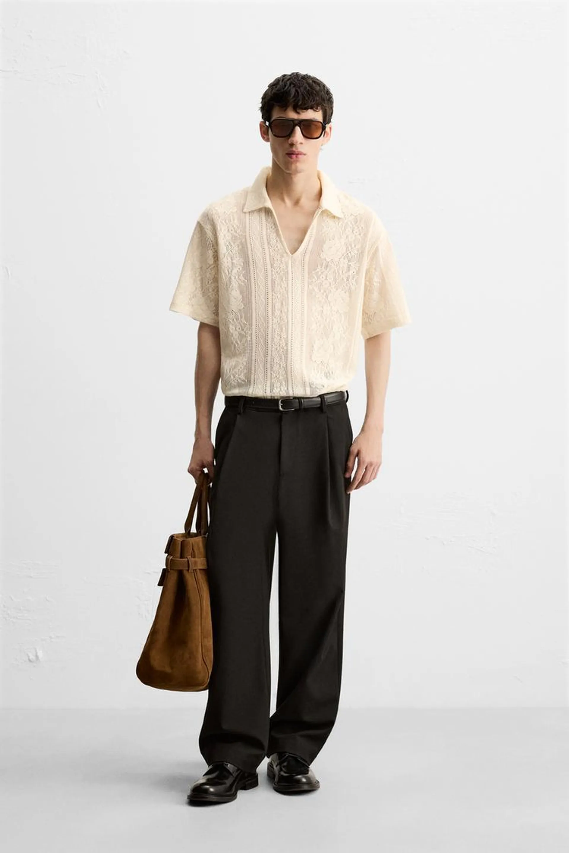 JACQUARD TEXTURED POLO