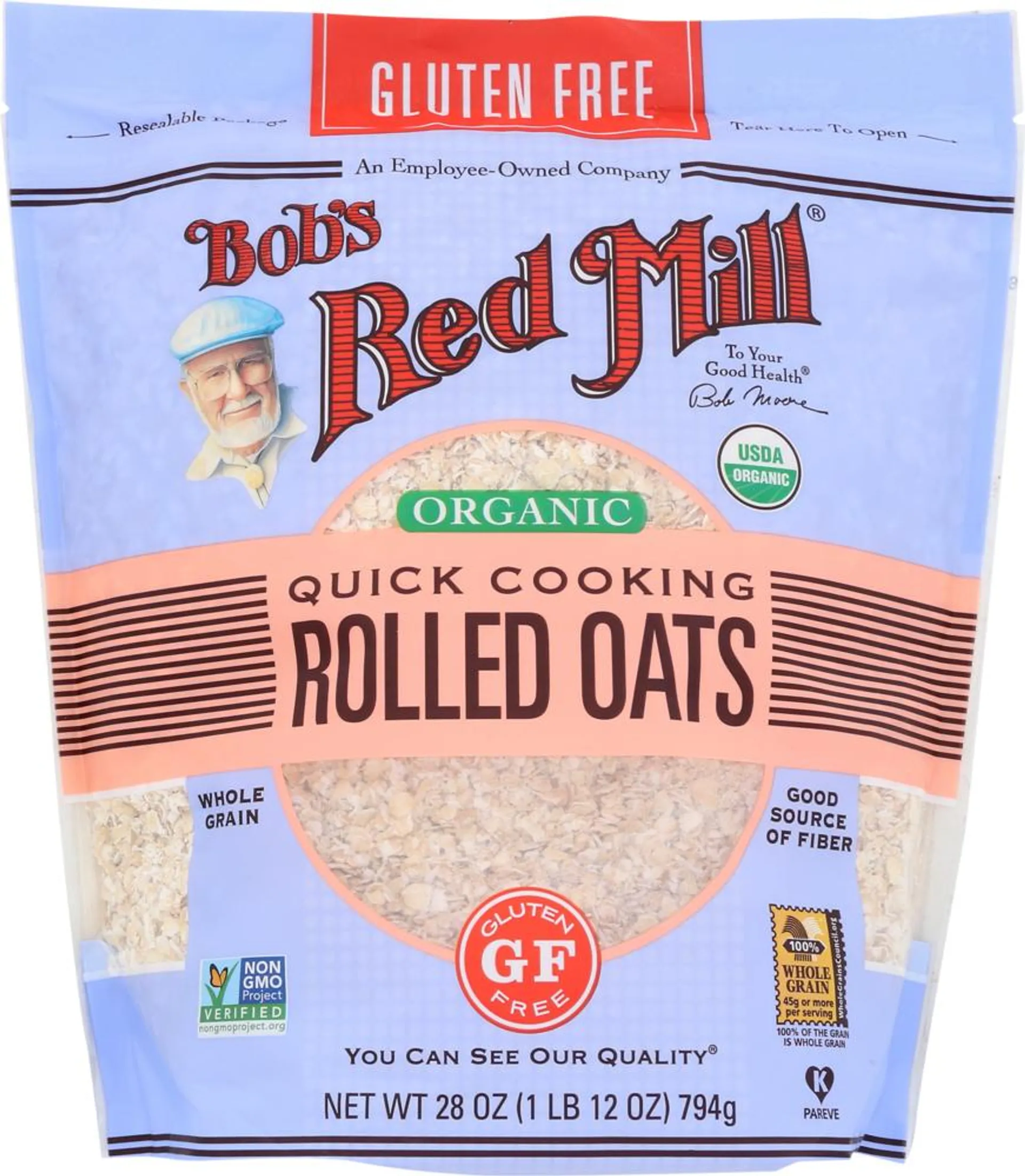 Organic Quick Cooking Oats G/F