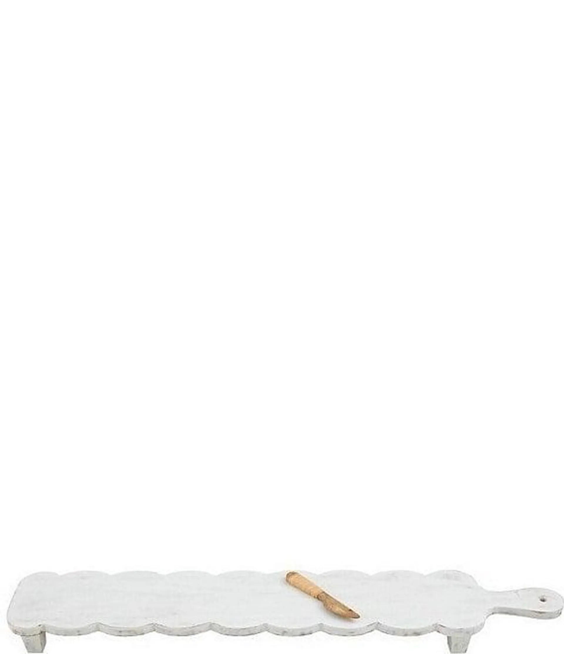 Happy Everything Scalloped Long Cheese Board Set