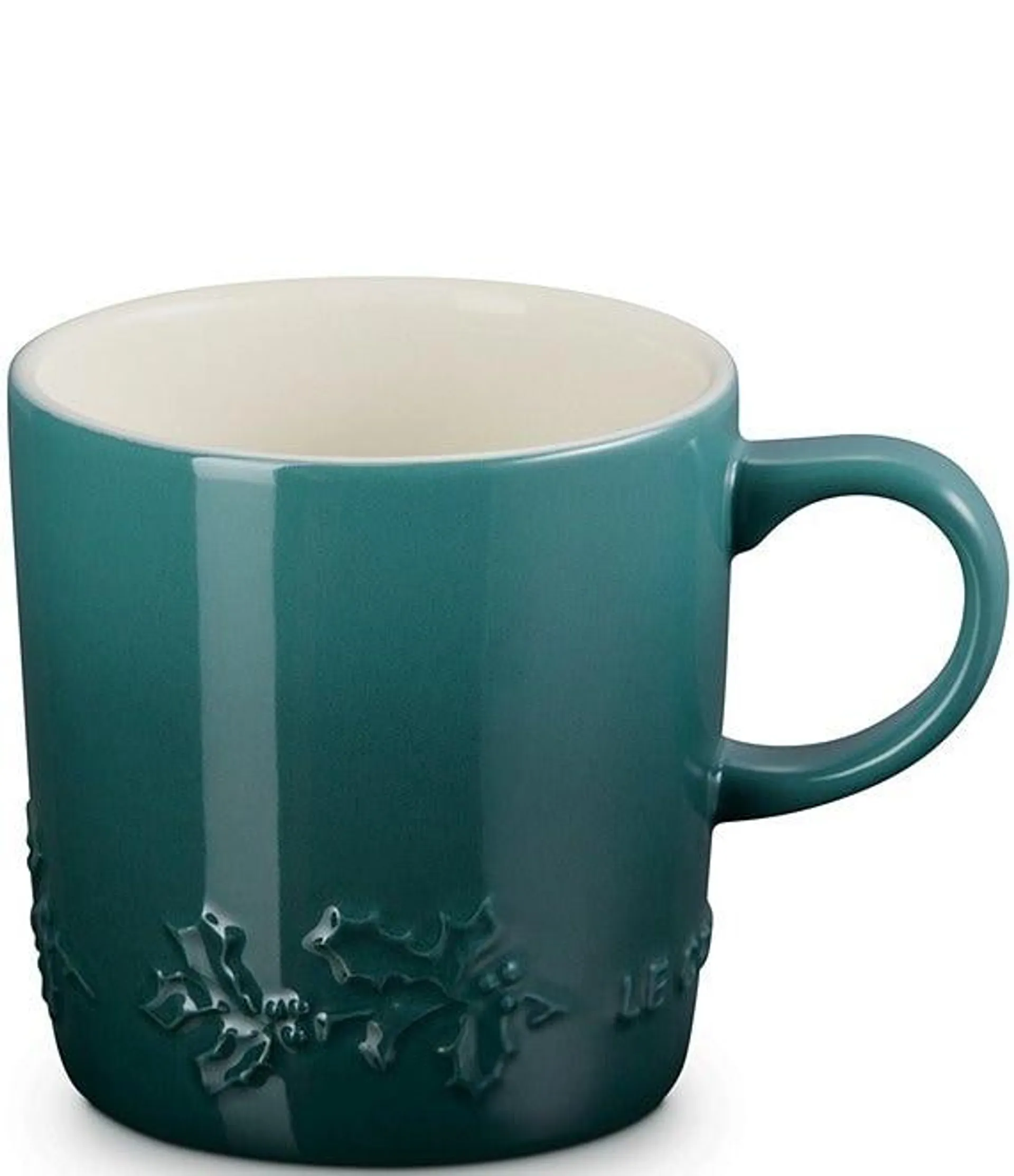 Stoneware Holly Collection Coffee Mug, 12- oz