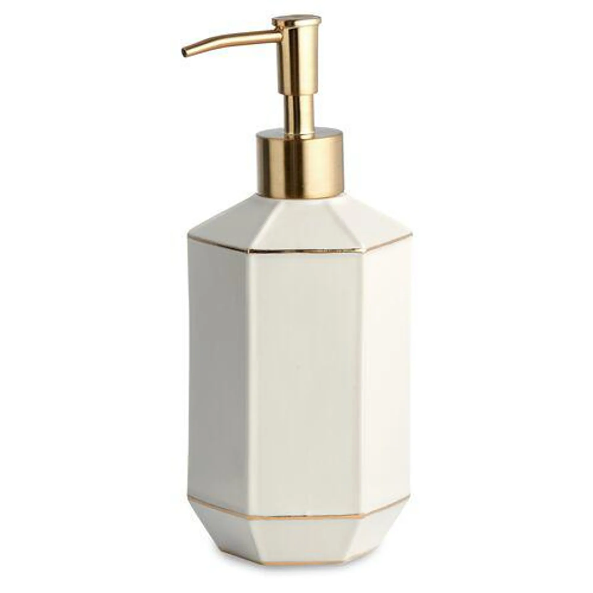 St. Honore Lotion Dispenser, Cream/Gold