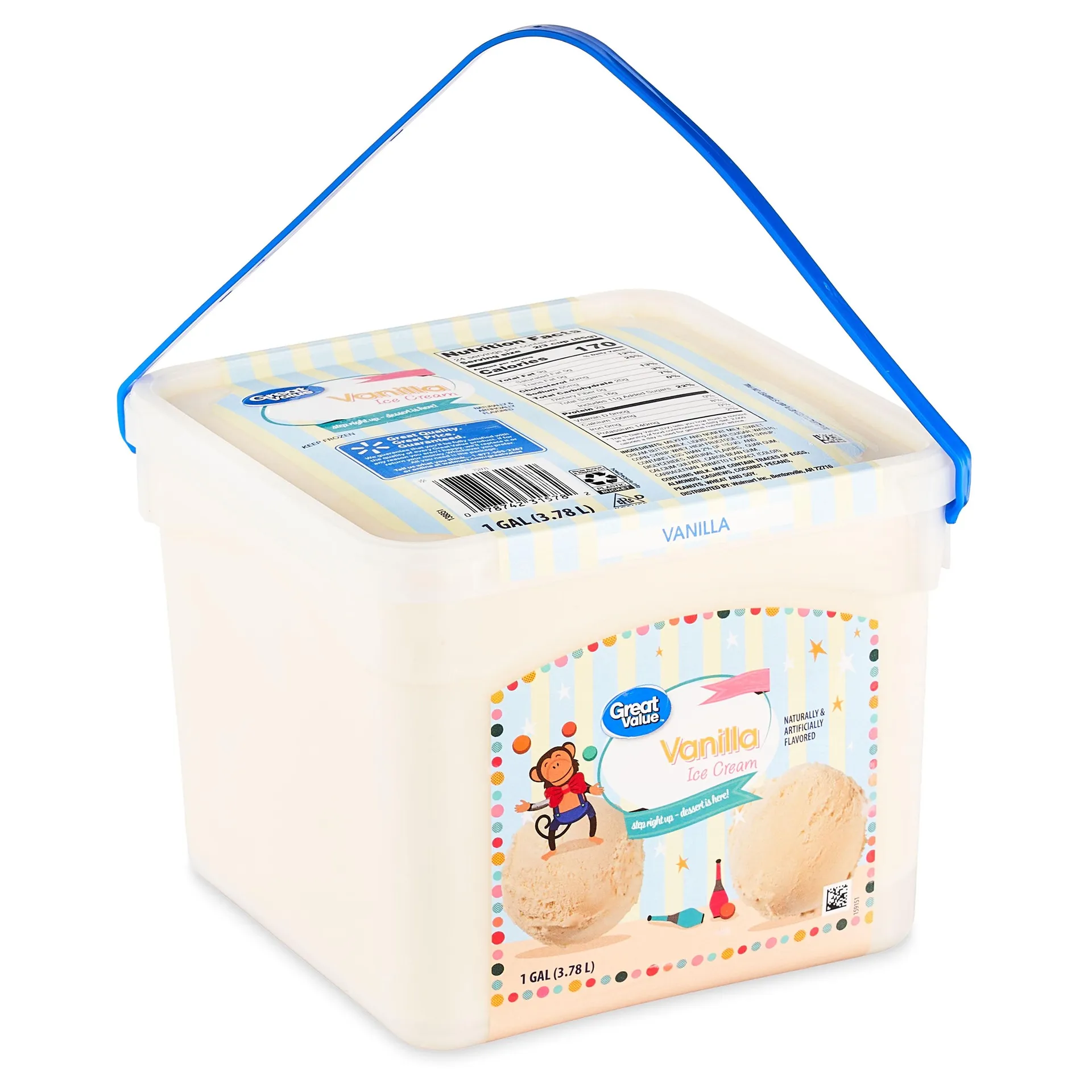 Great Value Vanilla Ice Cream, 1 Gal