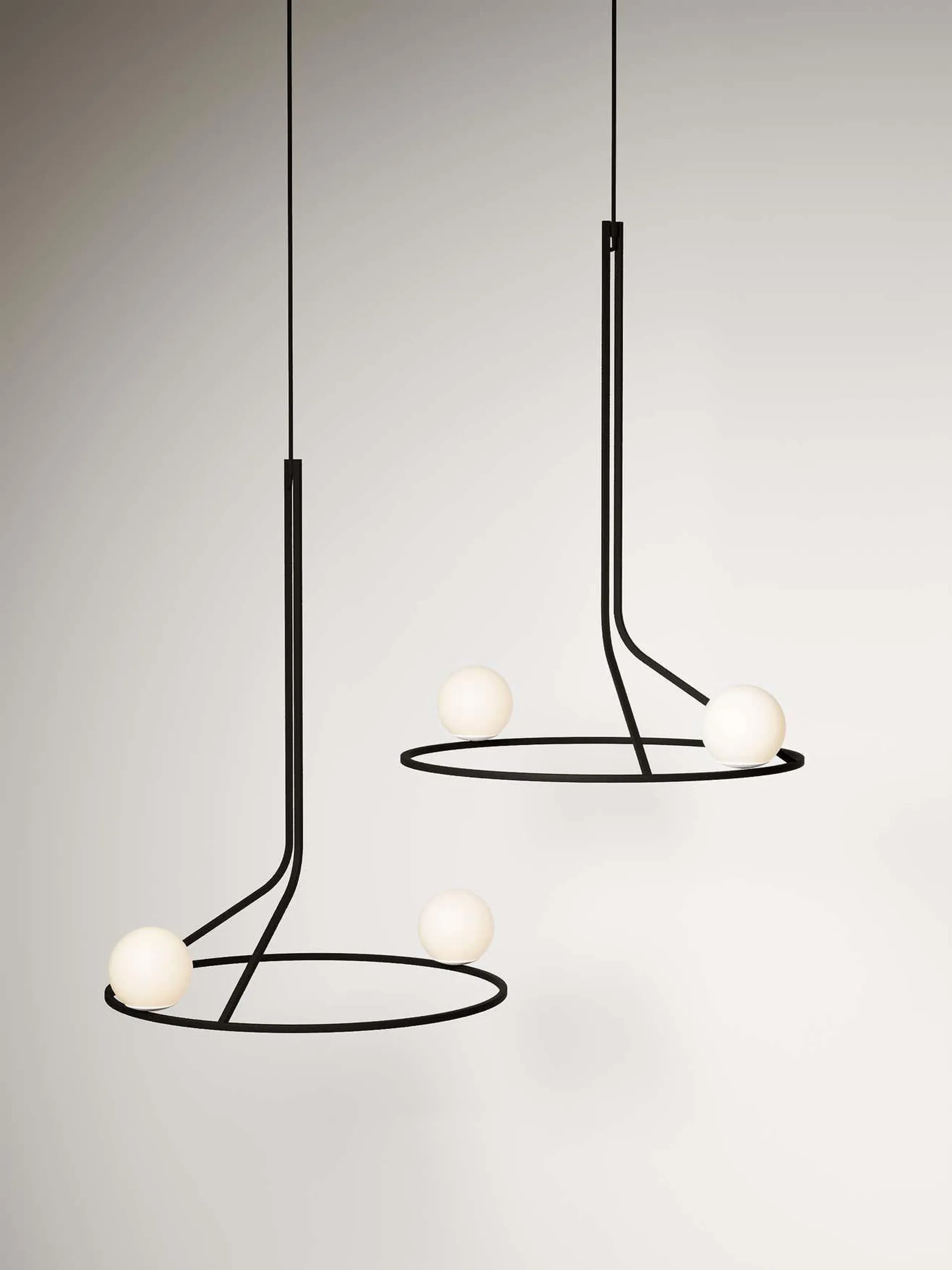 Modern contemporary minimalism ceiling lighting "Na Linii" , single by SVITANOK