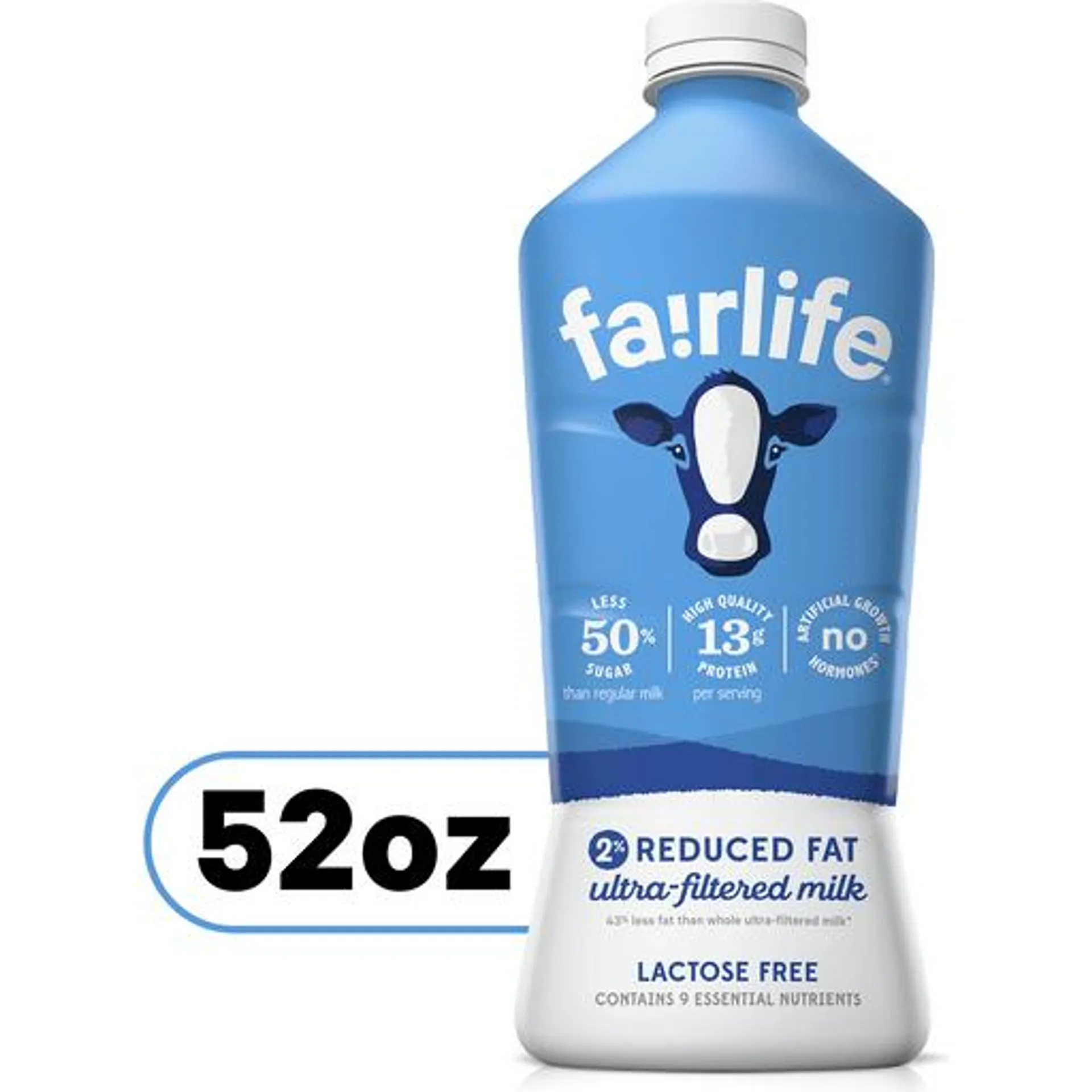 Fairlife 2% Low Fat Lactose Free Ultra-Filtered Milk 52 fl oz jug