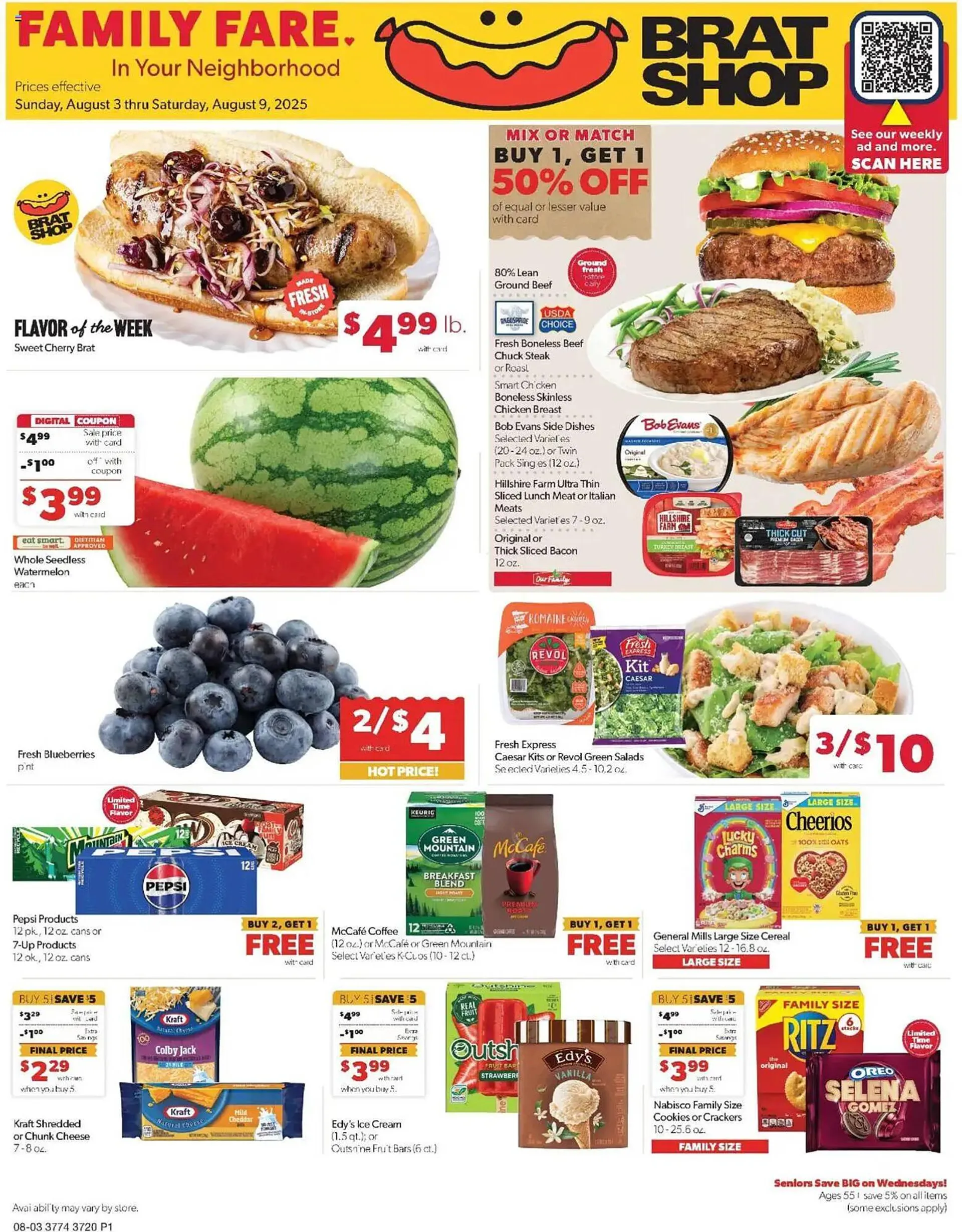 Weekly ad Family Fare Weekly Ad from August 3 to August 9 2025 - Page 1