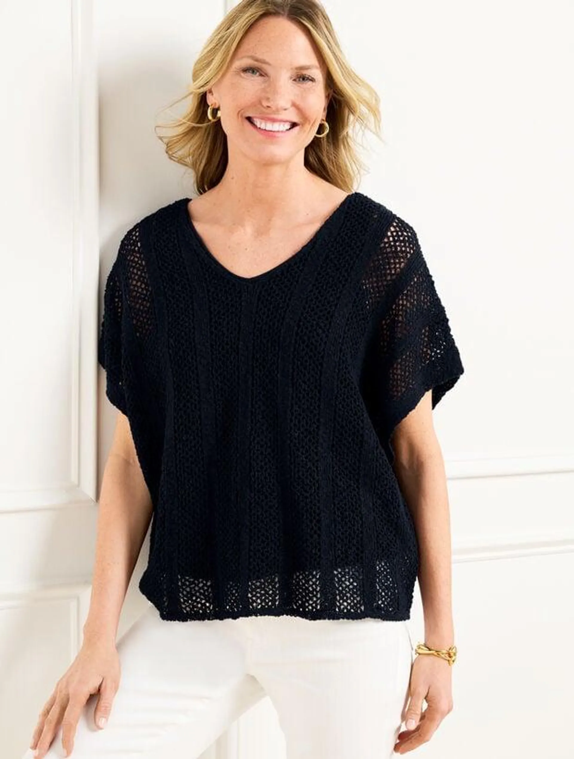 Open Stitch Top
