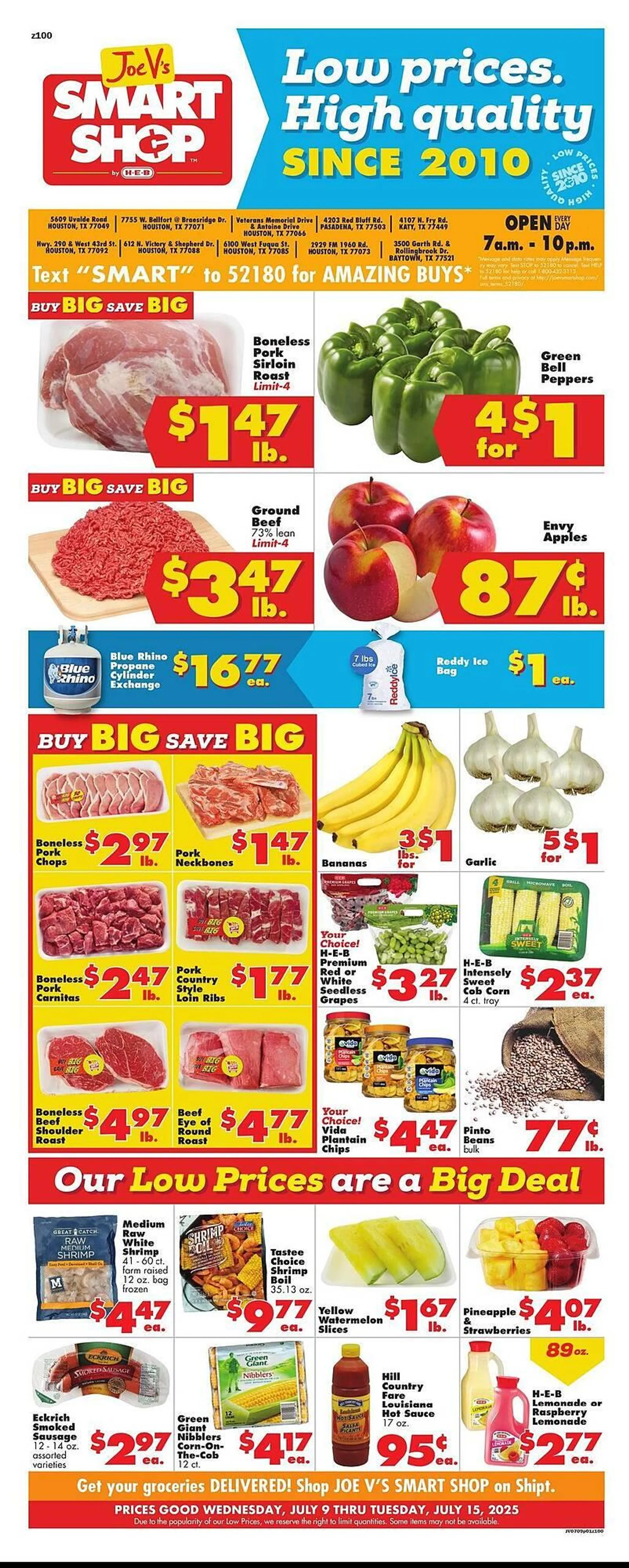 Weekly ad Joe V's Smart Shop Weekly Ad from July 9 to July 15 2025 - Page 1