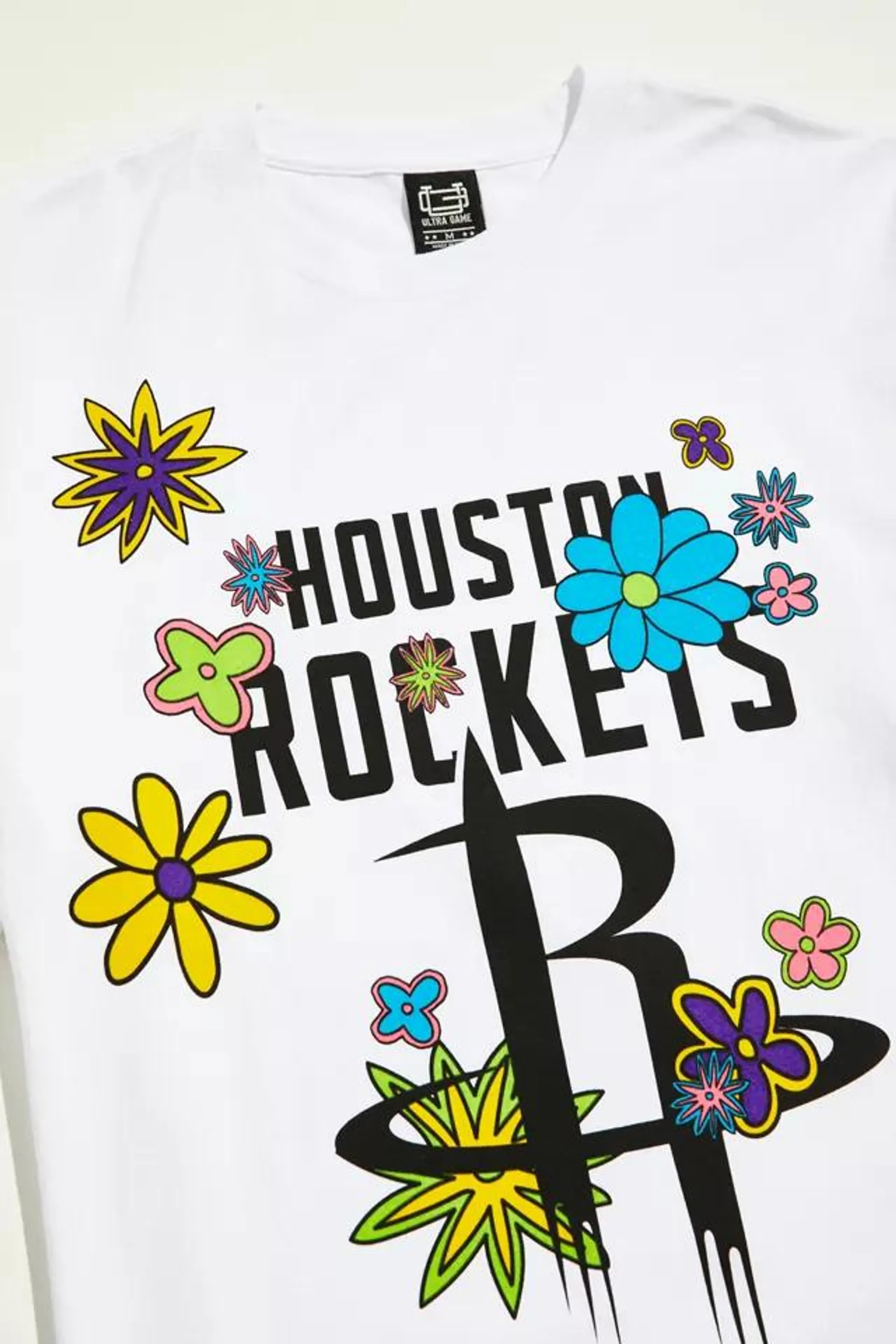 ULTRA GAME Houston Rockets Flower Power Tee