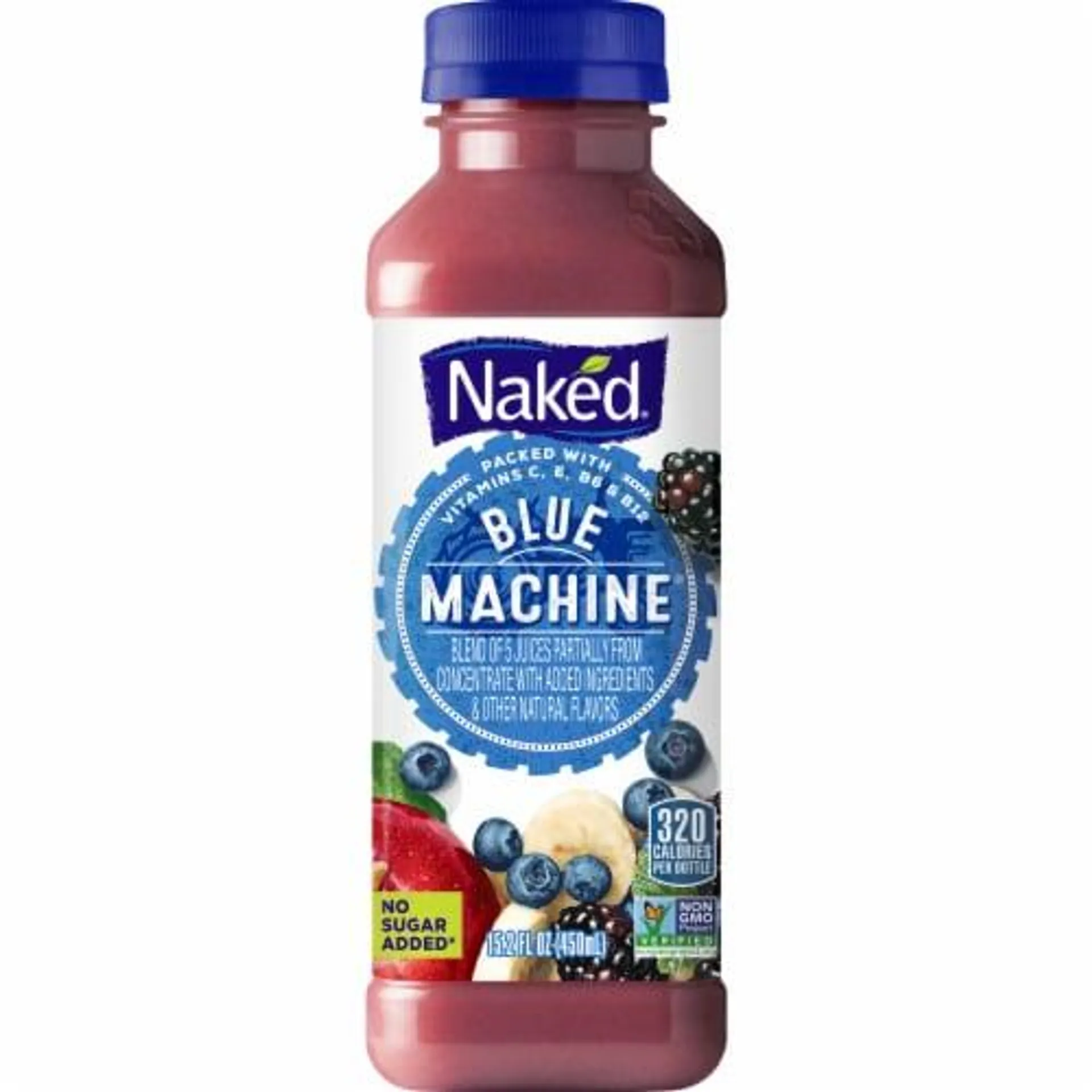 Naked Juice Blue Machine Flavored 100% Juice Smoothie Blend