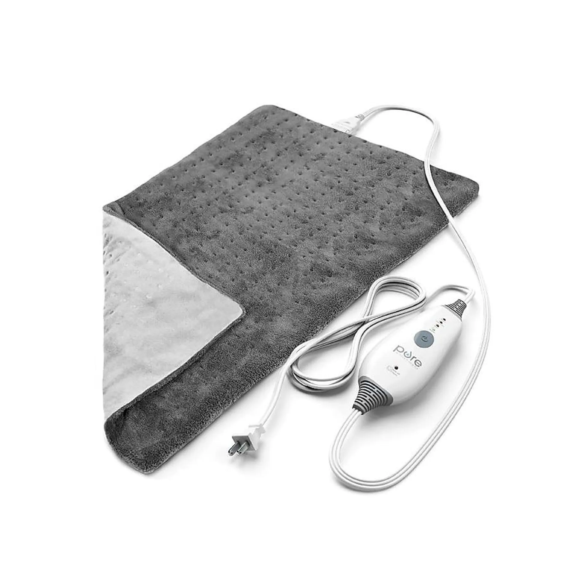 Pure Enrichment Pure Relief Gray 14-in x 17-in Heating Pad