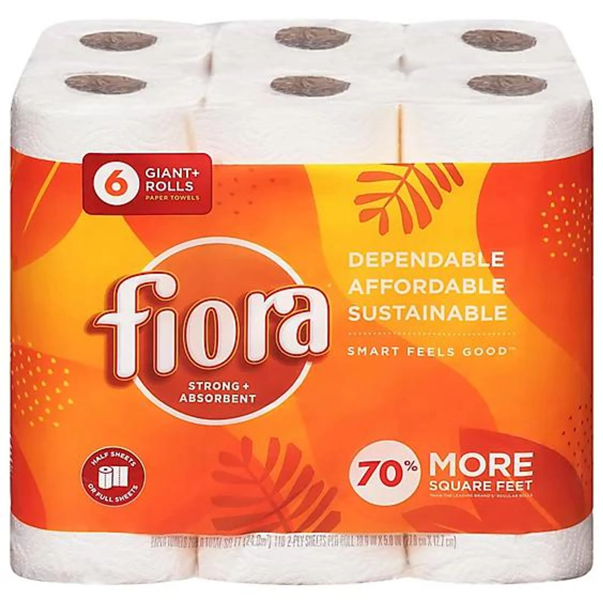 Paper Towels, Giant + Rolls, 2-Ply