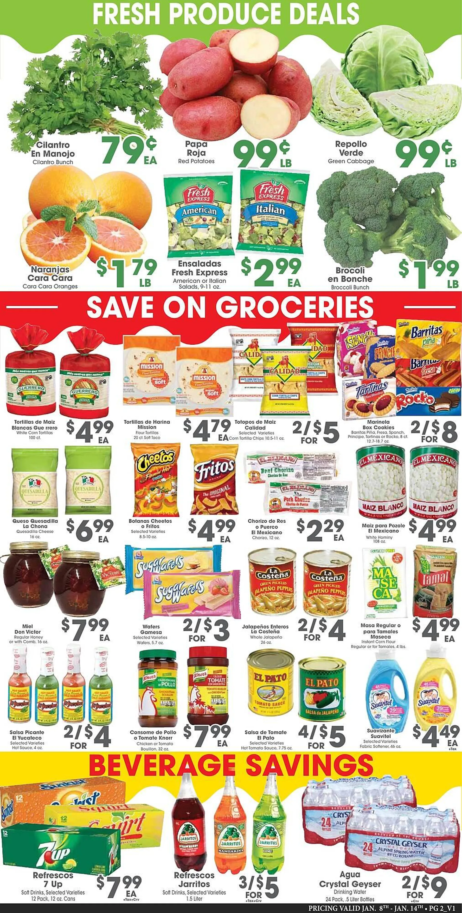 Weekly ad Arteagas Food Center Weekly Ad from January 8 to January 14 2025 - Page 2