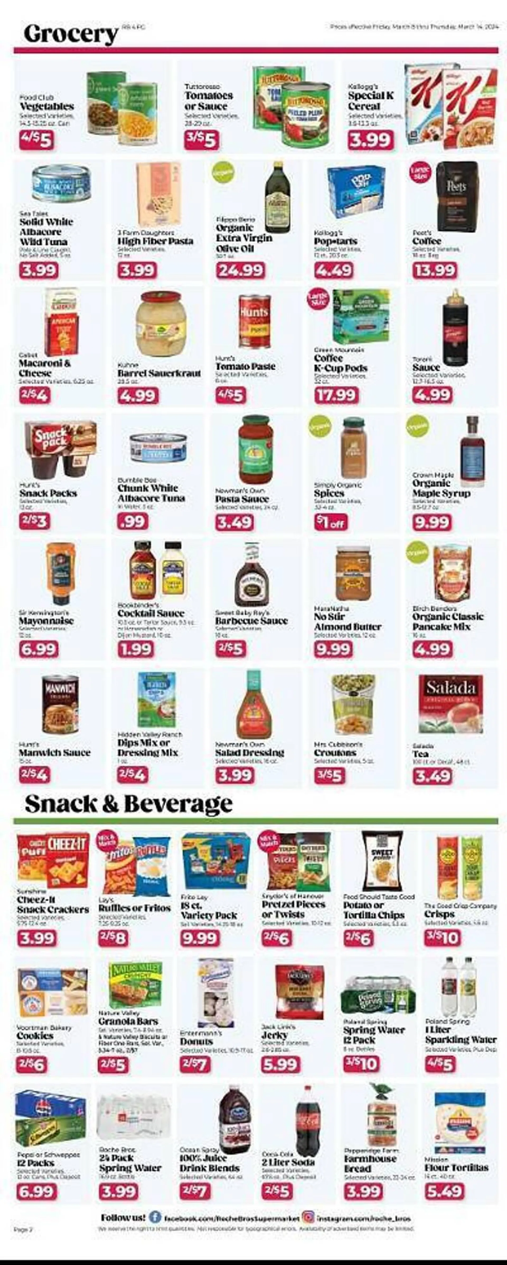 Weekly ad Roche Bros Weekly Ad from March 8 to March 14 2024 - Page 2