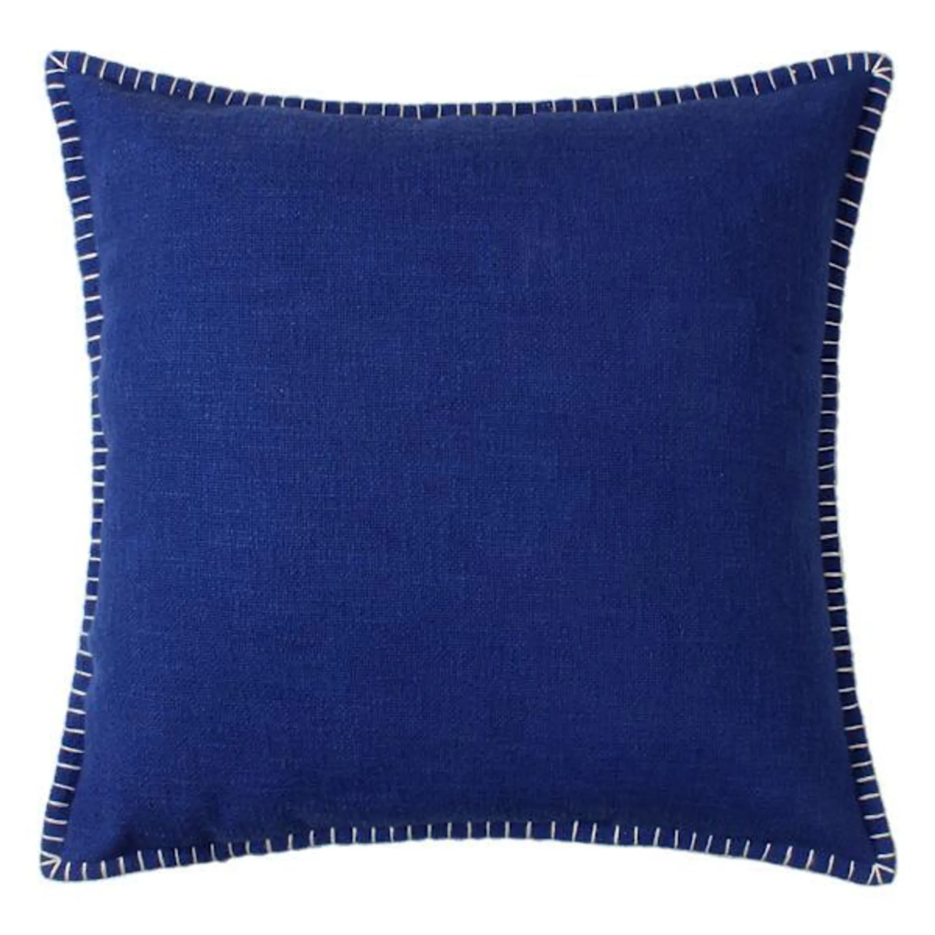 Tracey Boyd Blue Woven Whipstitch Throw Pillow, 20"