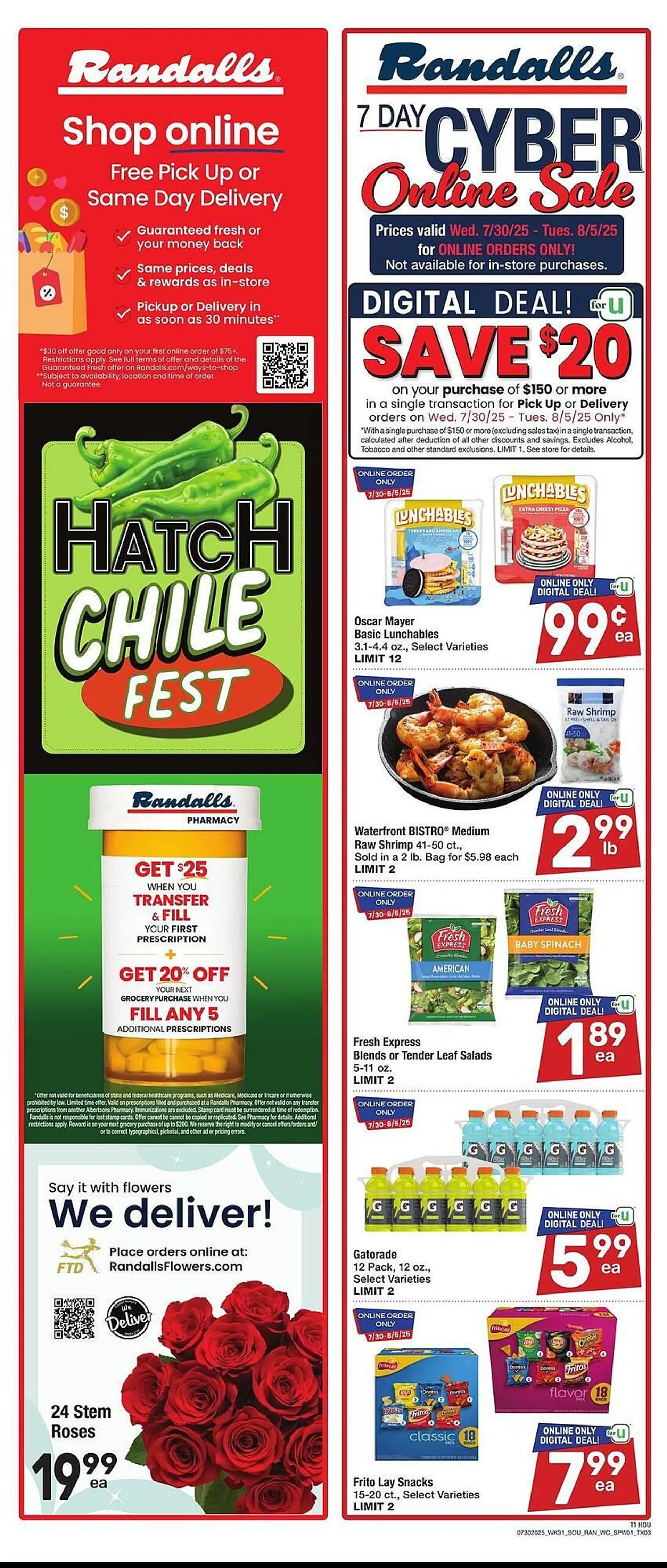 Weekly ad Randalls Weekly Ad from July 30 to August 5 2025 - Page 1