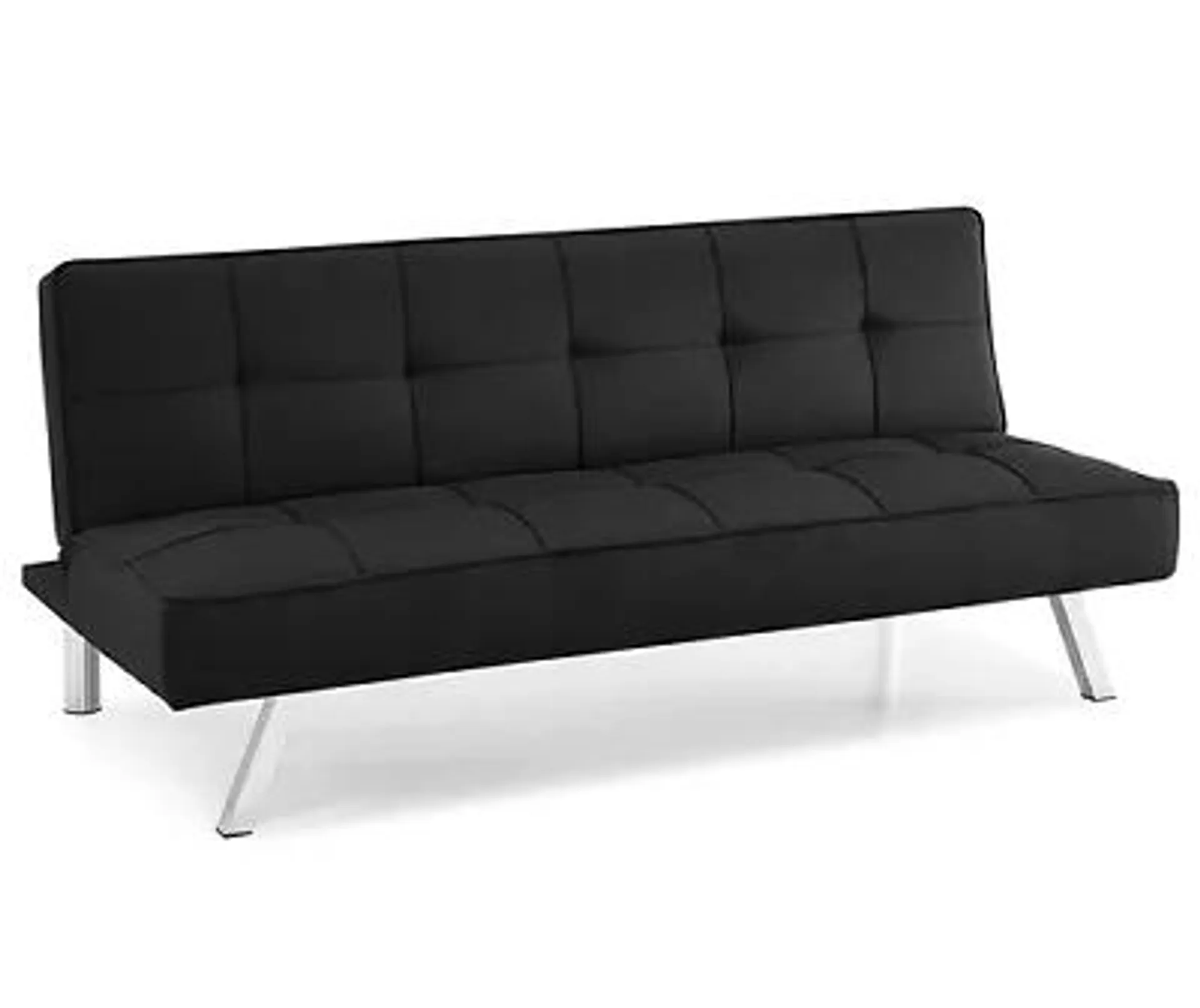 Corey Black Convertible Sofa