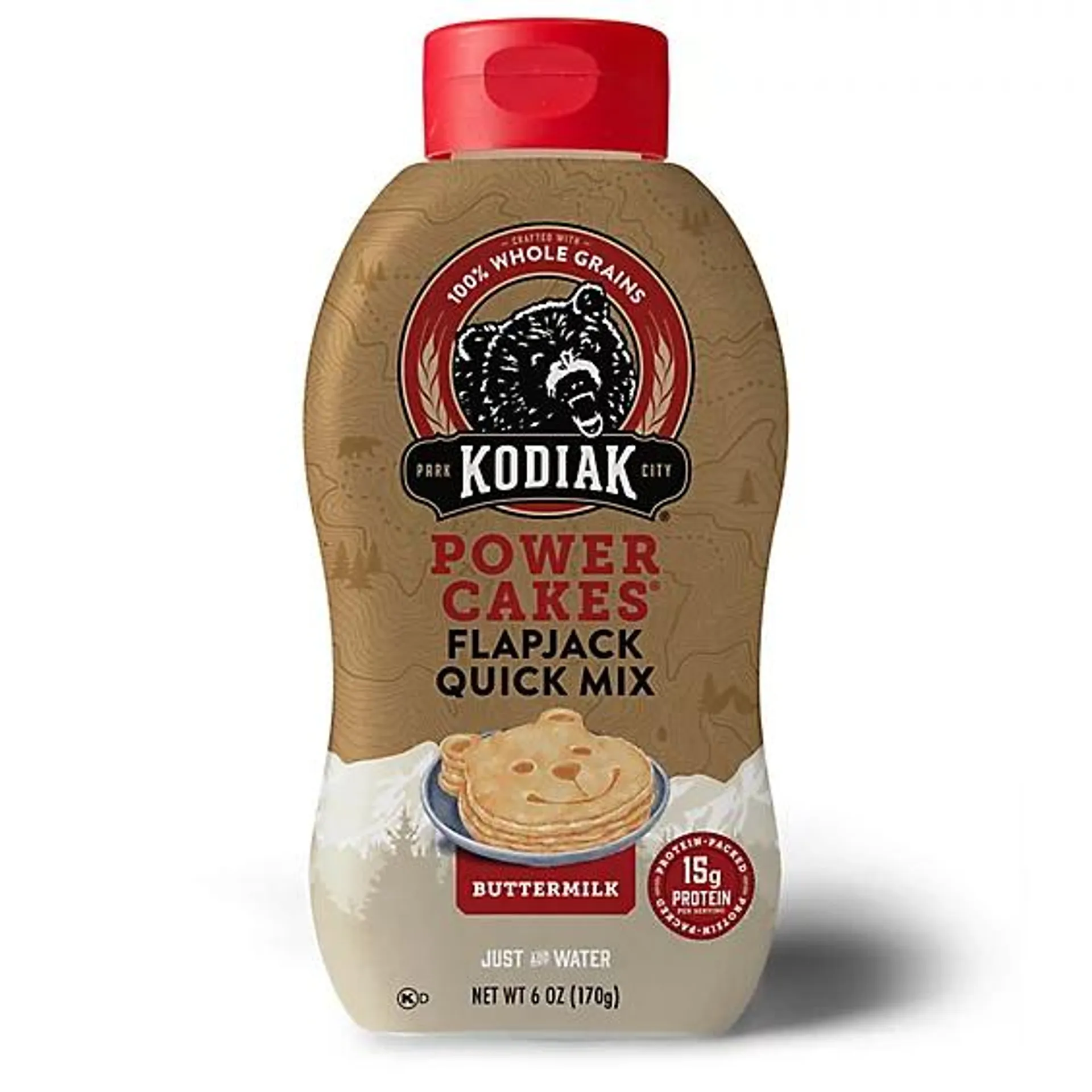 Kodiak Quick Mix Buttermilk Flapjack & Waffle Mix Bottle - 6 Oz