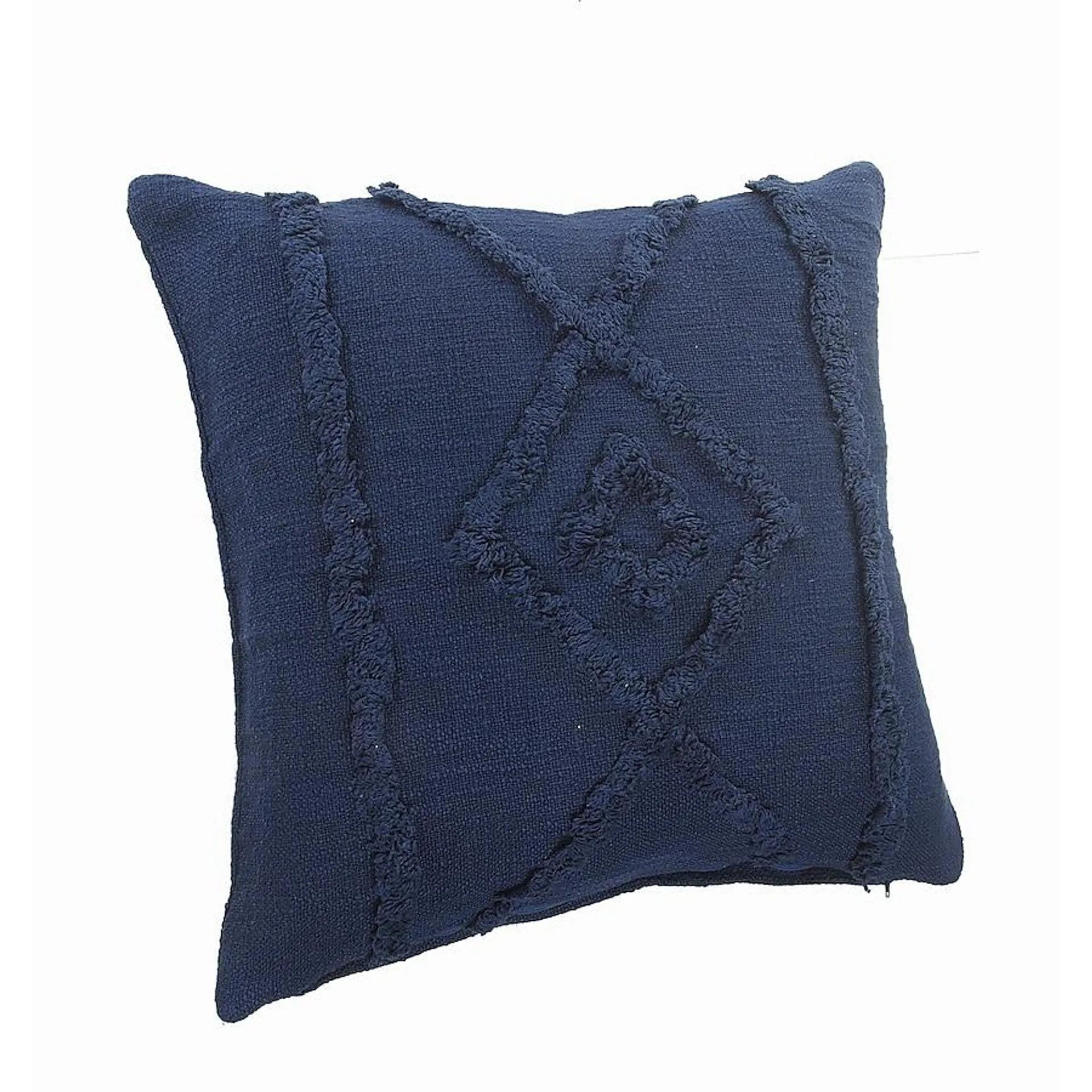 LR Home Reese 20-in x 20-in Navy/Dark Blue Indoor Decorative Pillow