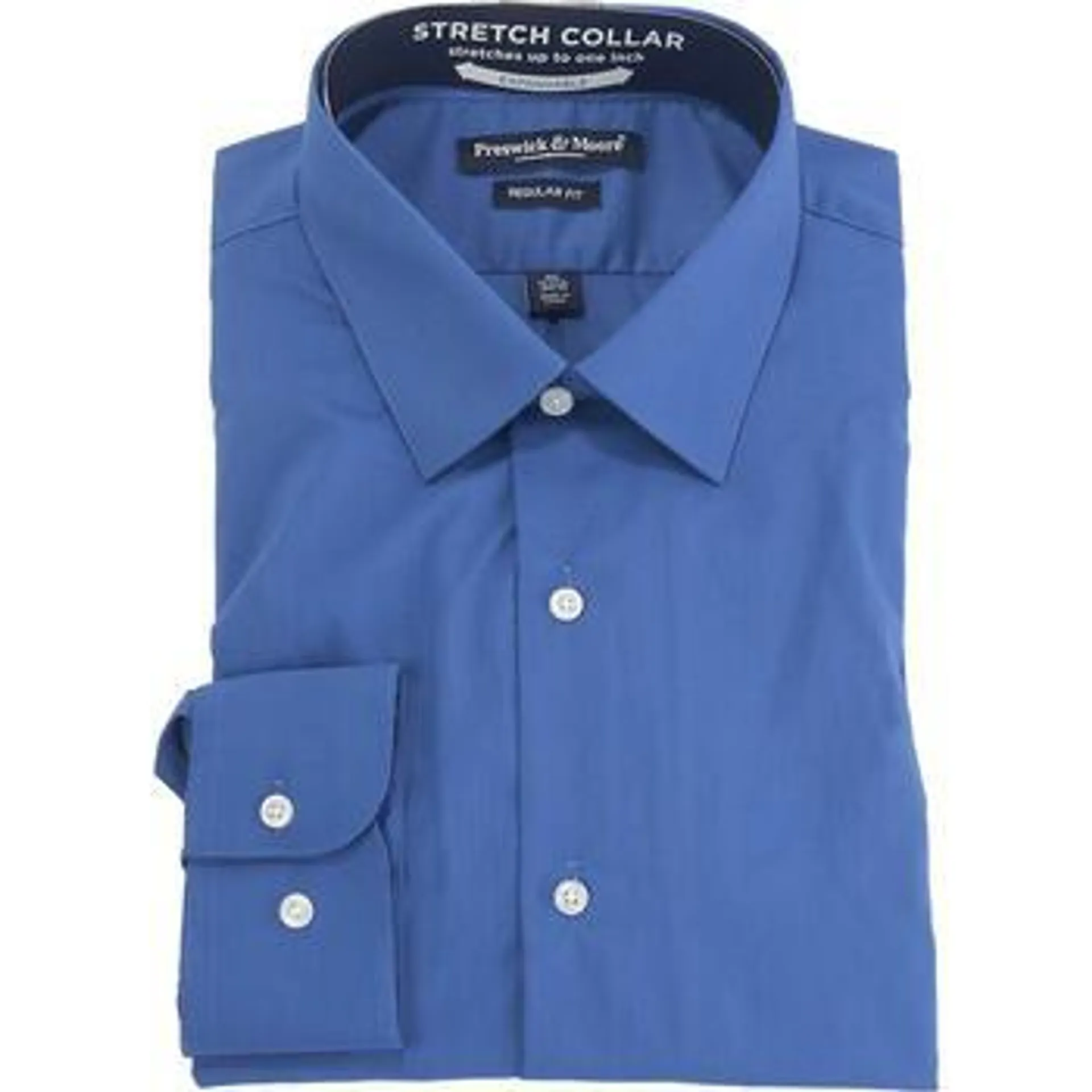 Mens Preswick & Moore Regular Fit Dress Shirt - Medium Blue