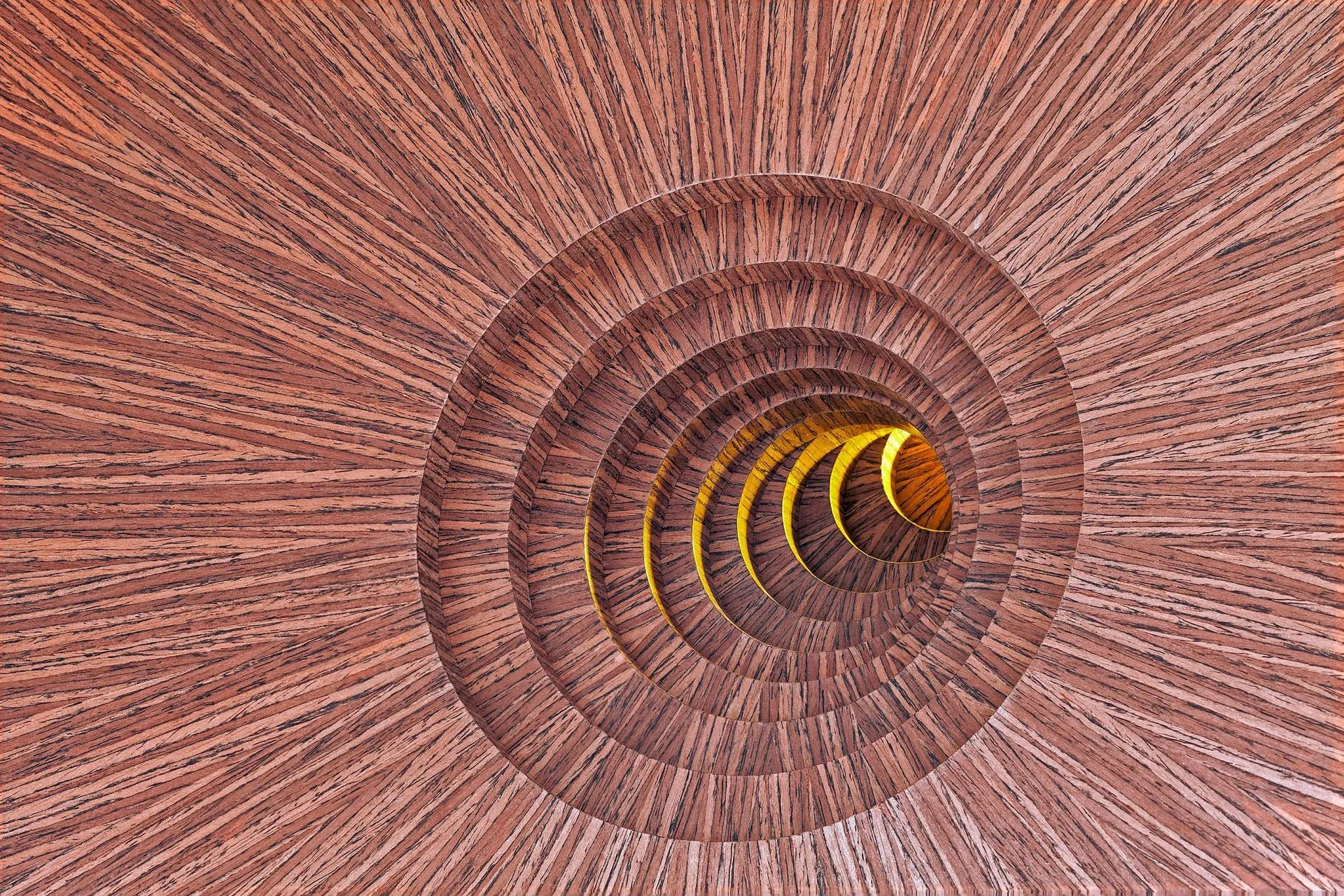 Vortex, One of a kind, Contemporary, 3D Wall Art in Newood, by David Tragen