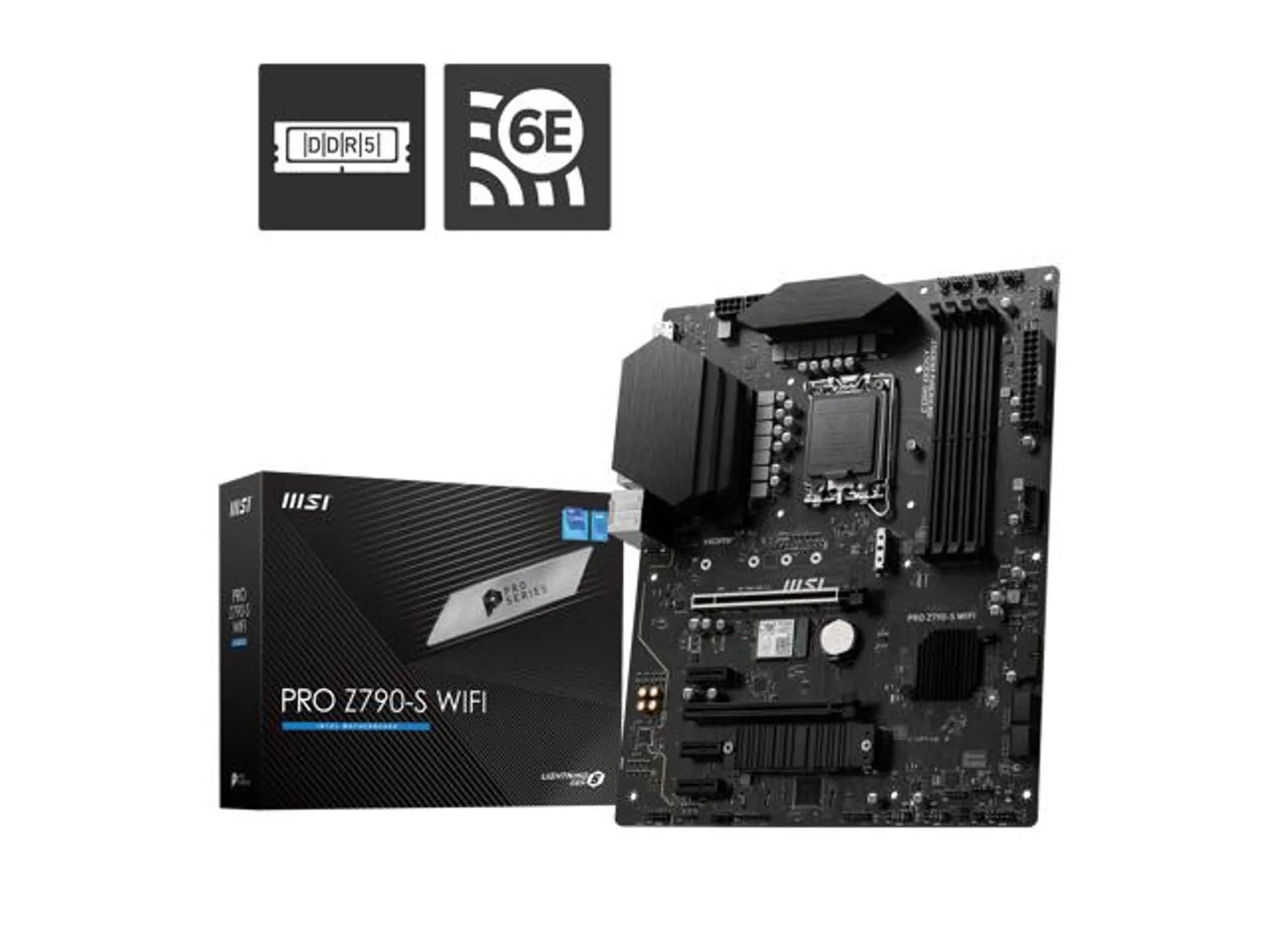 MSI PRO Z790-S WIFI LGA 1700 ATX DDR5 SATA 6Gbps 2.5G LAN with Wi-Fi 6E Motherboard