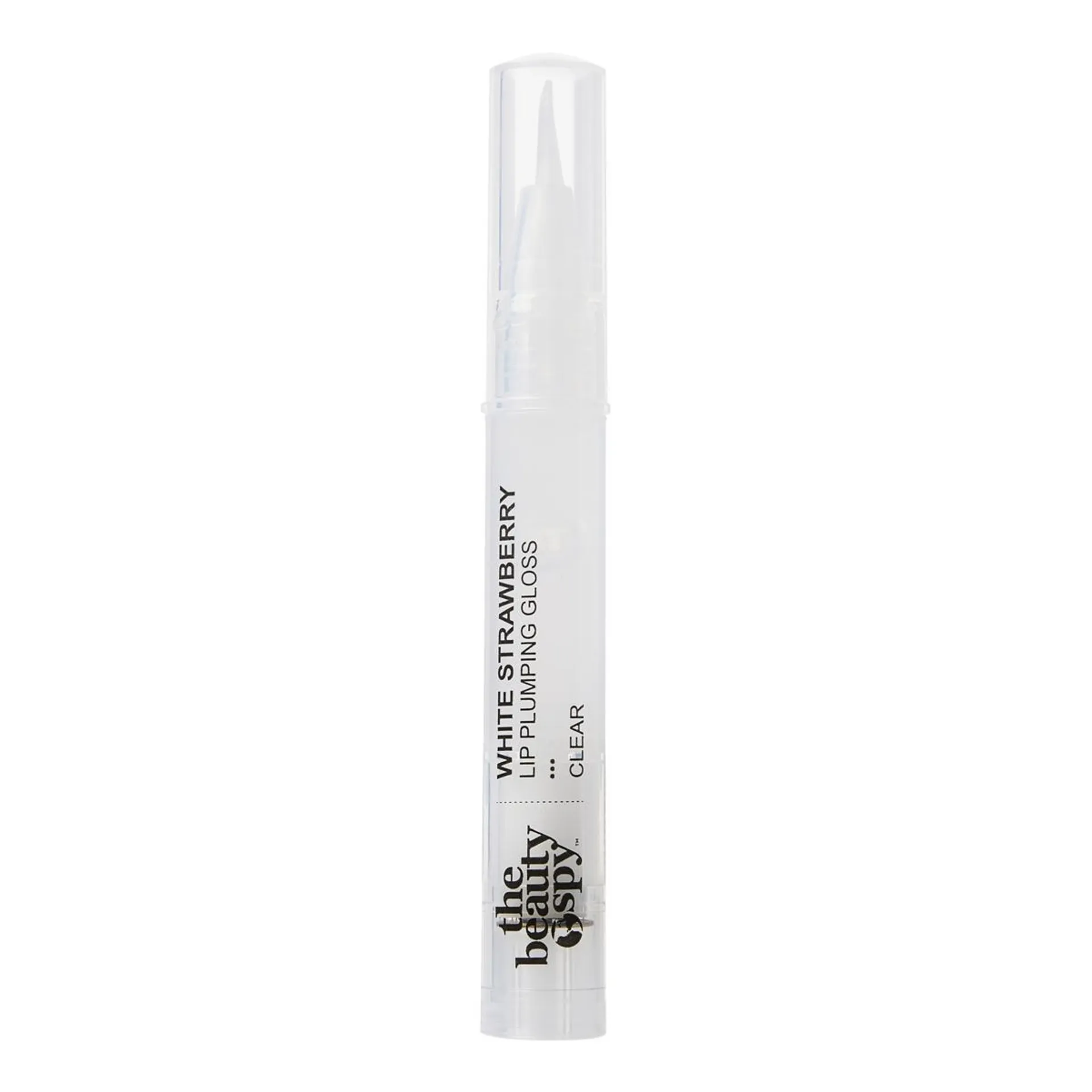 The Beauty Spy White Strawberry Plumping Lip Gloss - Clear