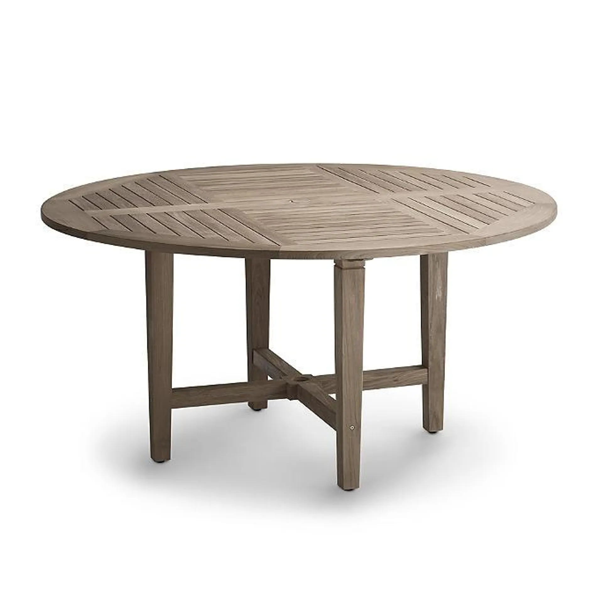 Classic 60" Round Dining Table in Weathered Finish