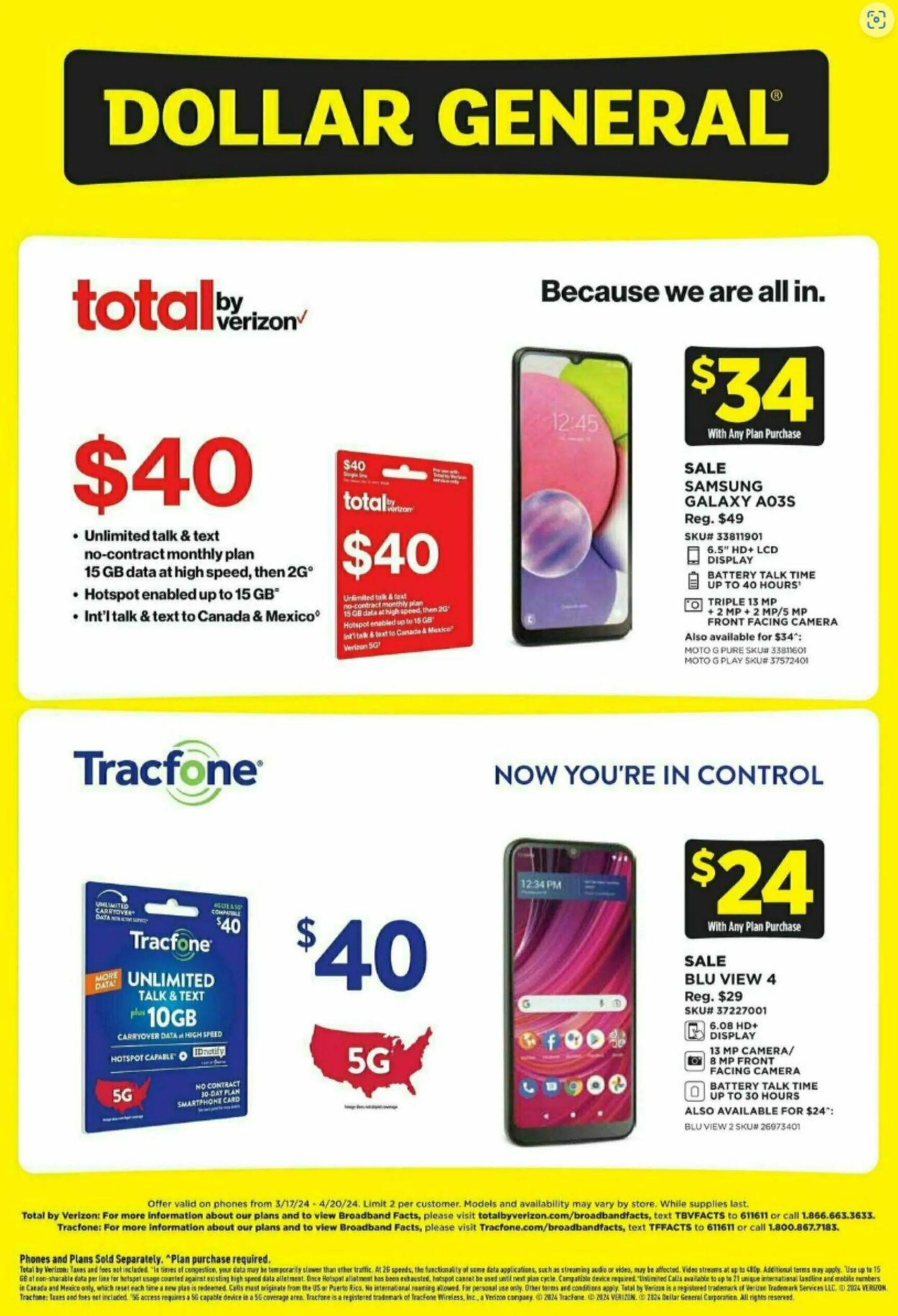 Weekly ad Dollar General Current weekly ad from March 17 to April 20 2024 - Page 1
