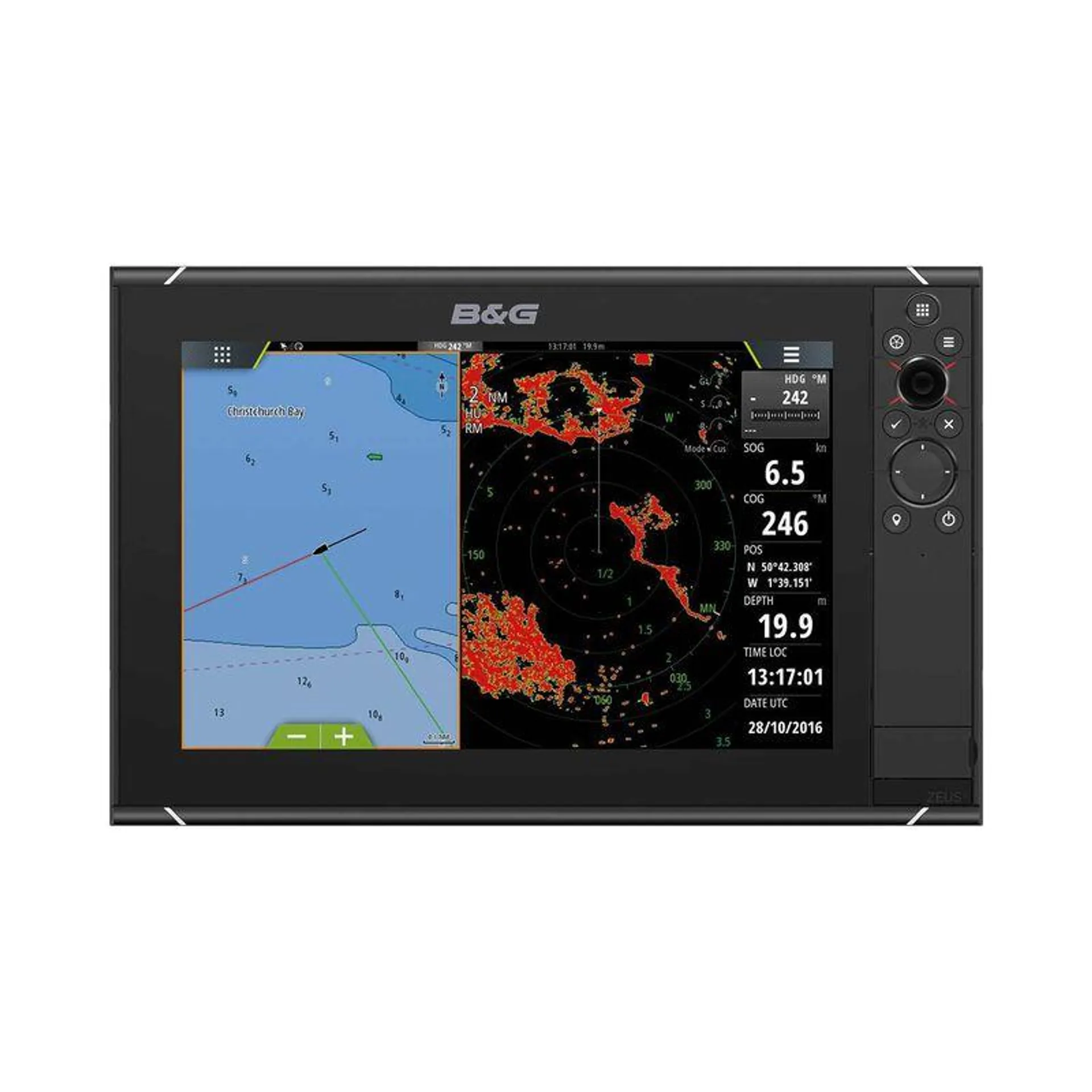 Zeus³ S 12 Multifunction Display with US C-MAP Charts