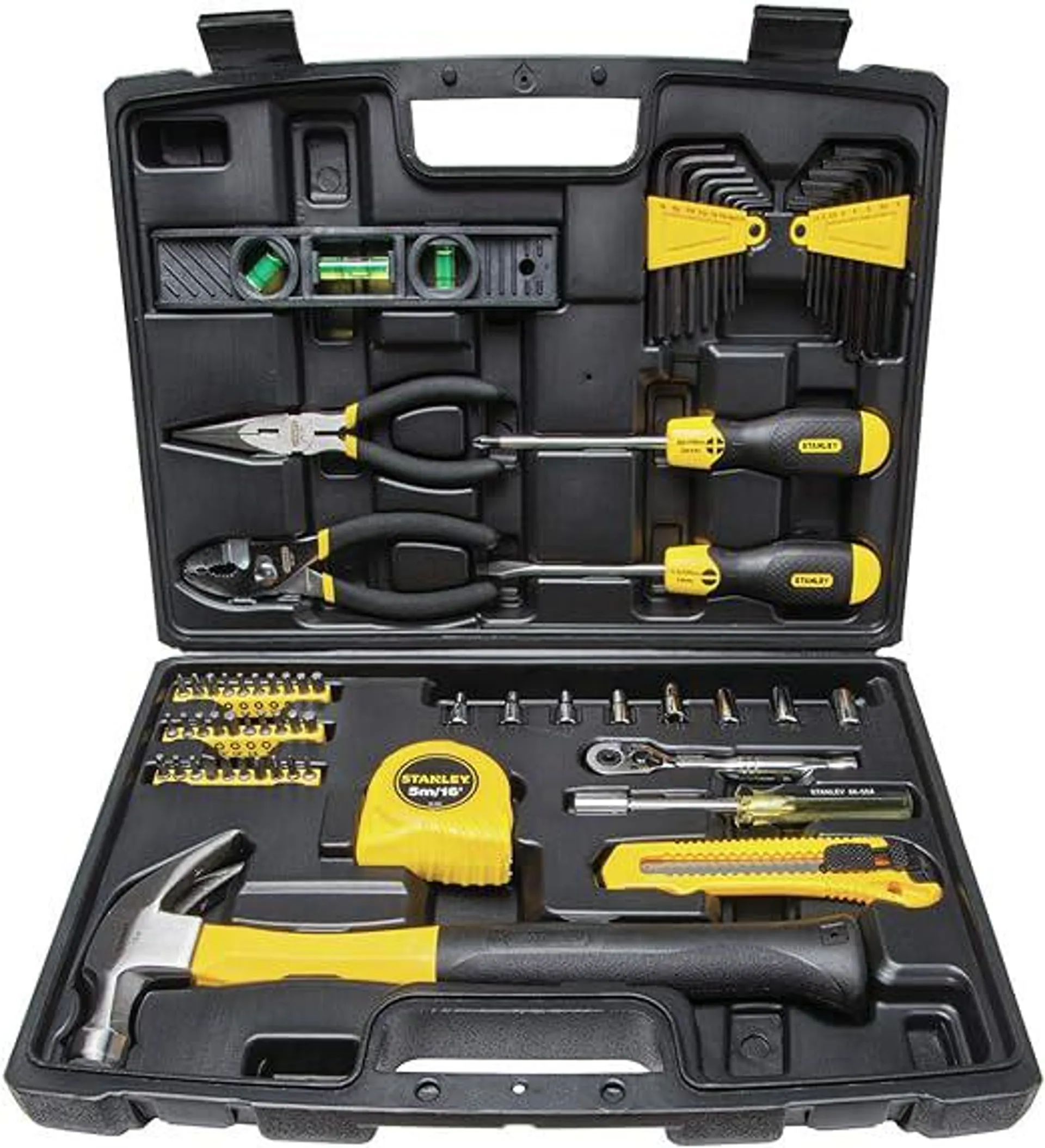 STANLEY Tool Set, Home/Mechanics, 65 Piece (94-248),Black