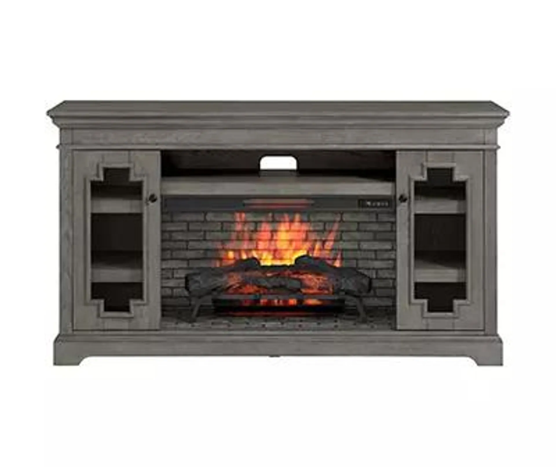 70" Dillon Cashmere Gray Electric Fireplace Console