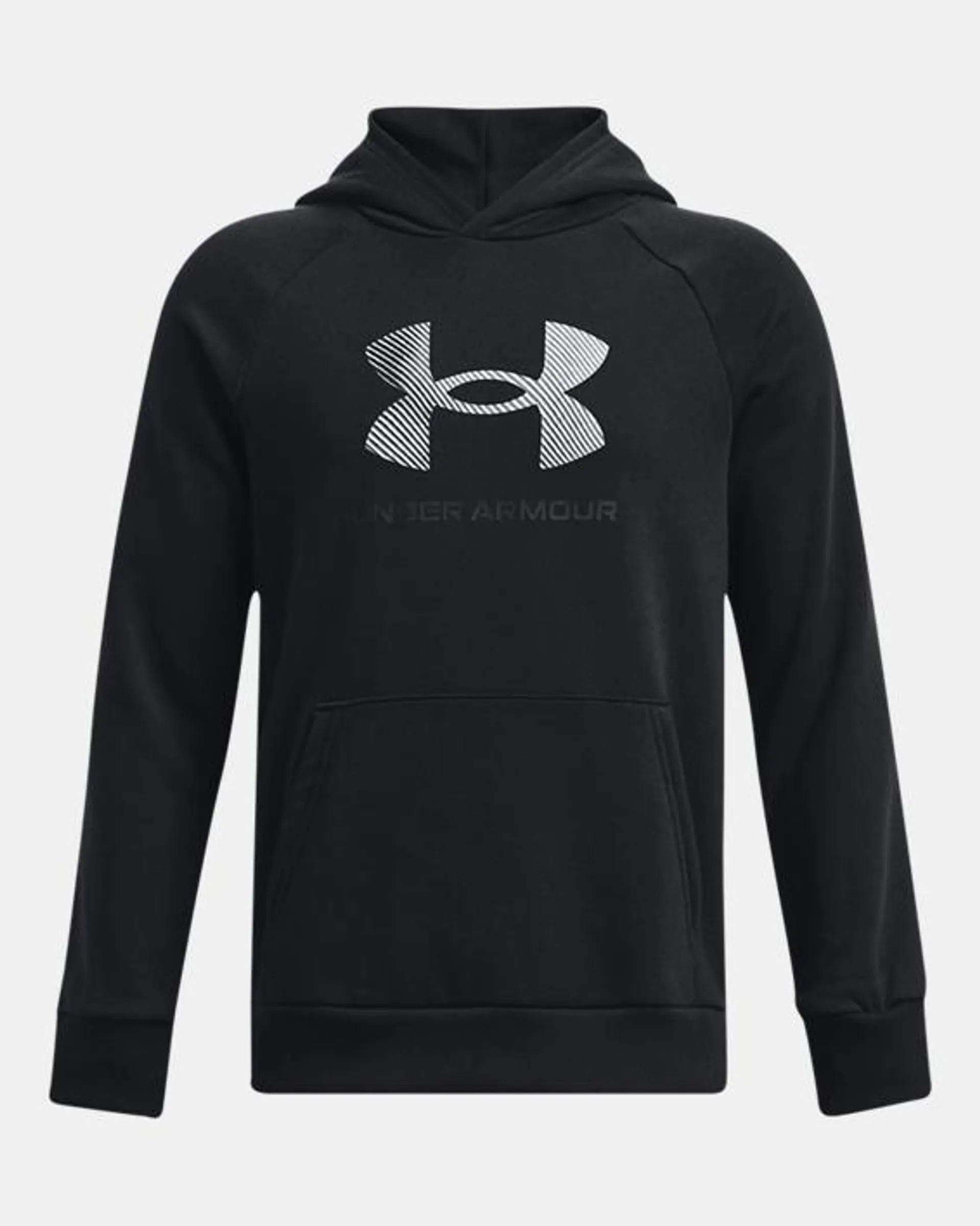 Boys' UA Rival Fleece Big Logo Print Fill Hoodie