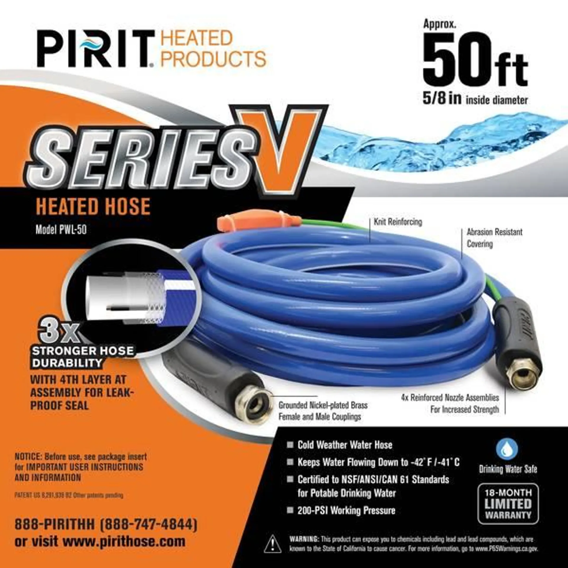 50' Heated Hose Series V